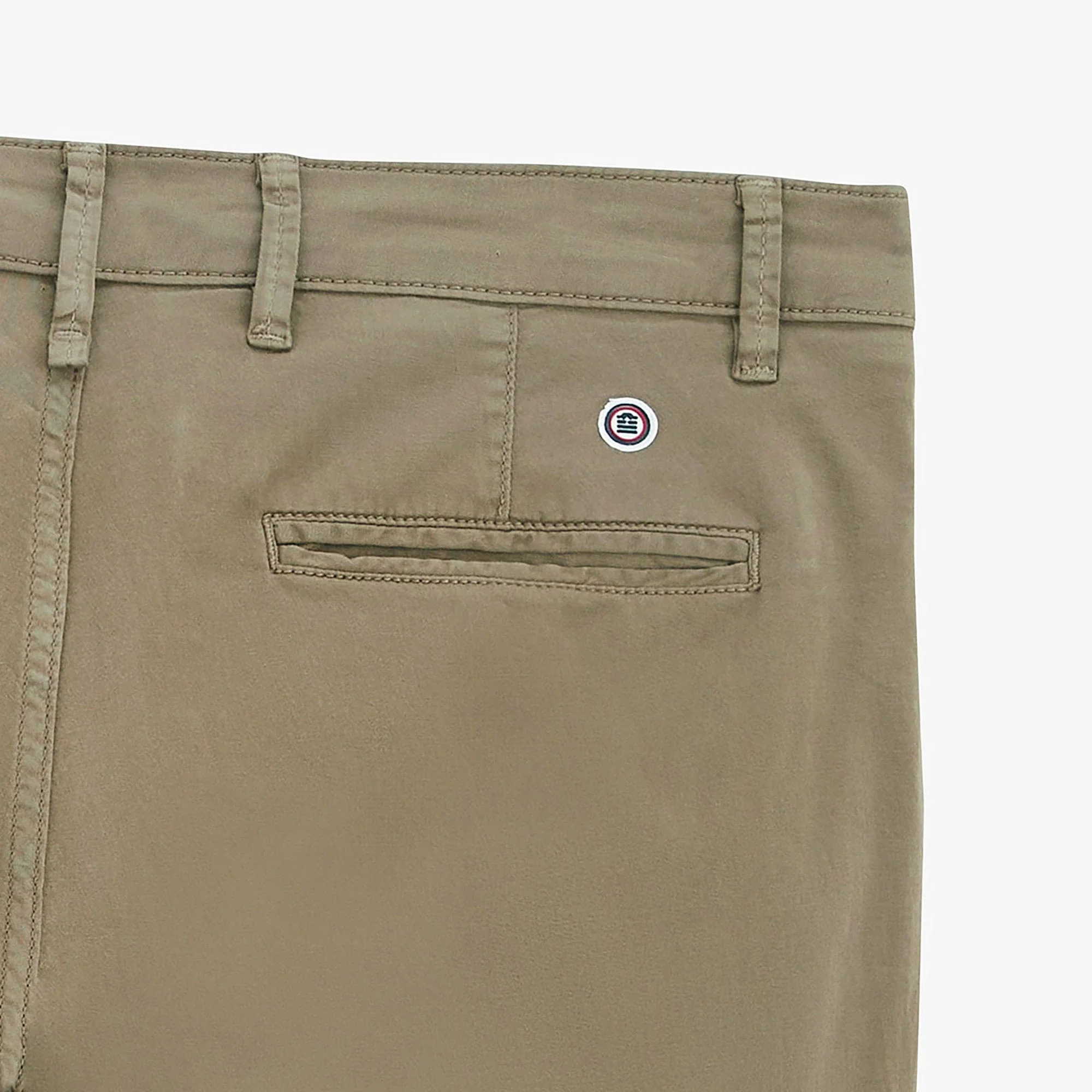 Bermuda 200 uni stretch vert militaire coupe droite confort - Image 5