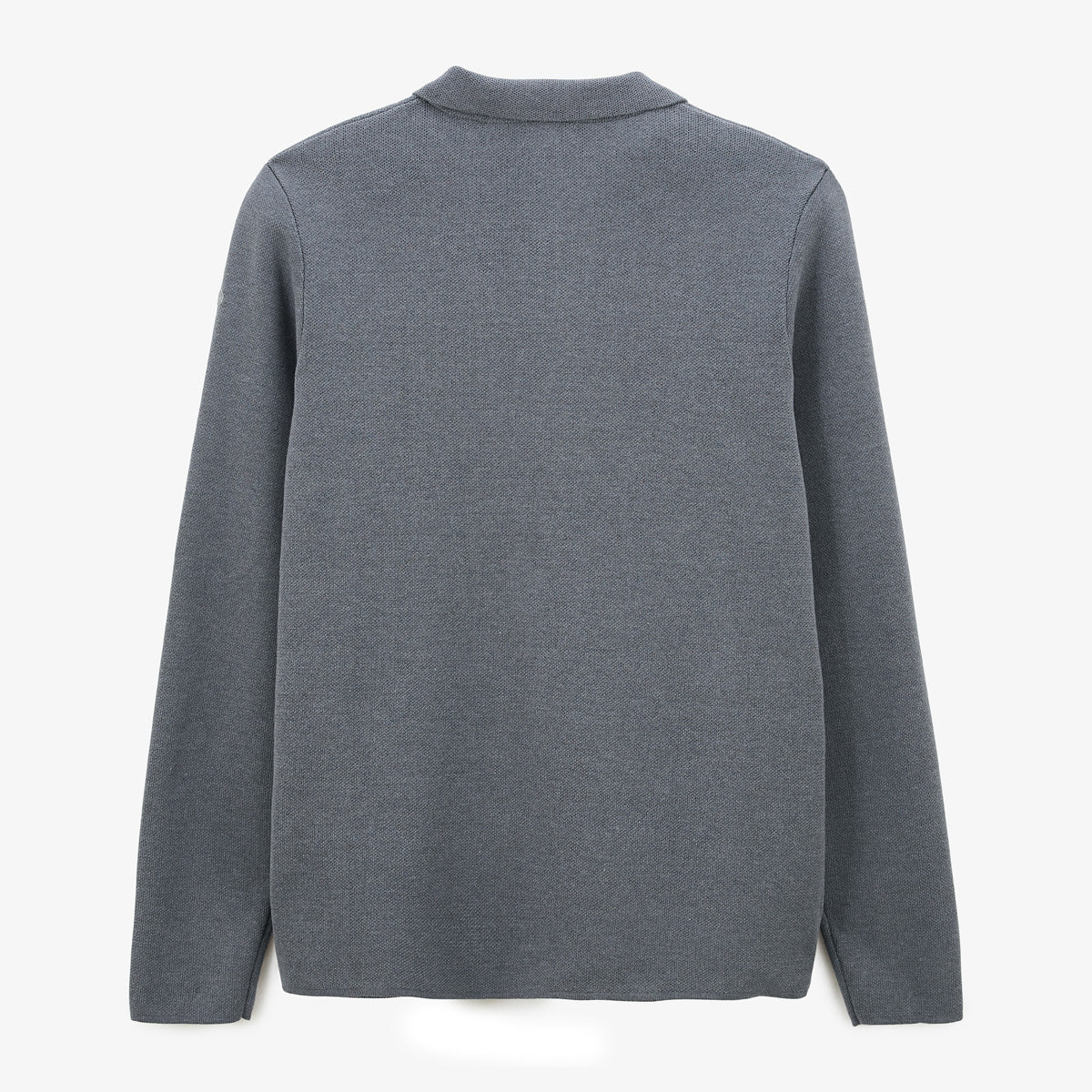 Cardigan col polo gris chiné Messi - Image 3