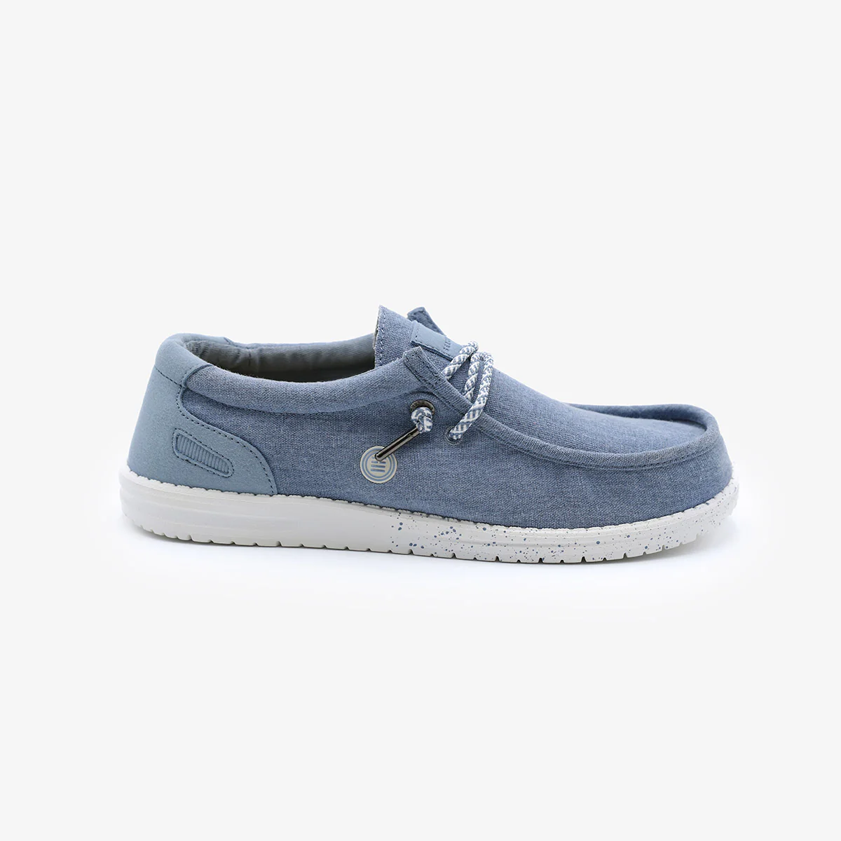 Chaussures bateau Saint-Jean bleu denim - Image 3