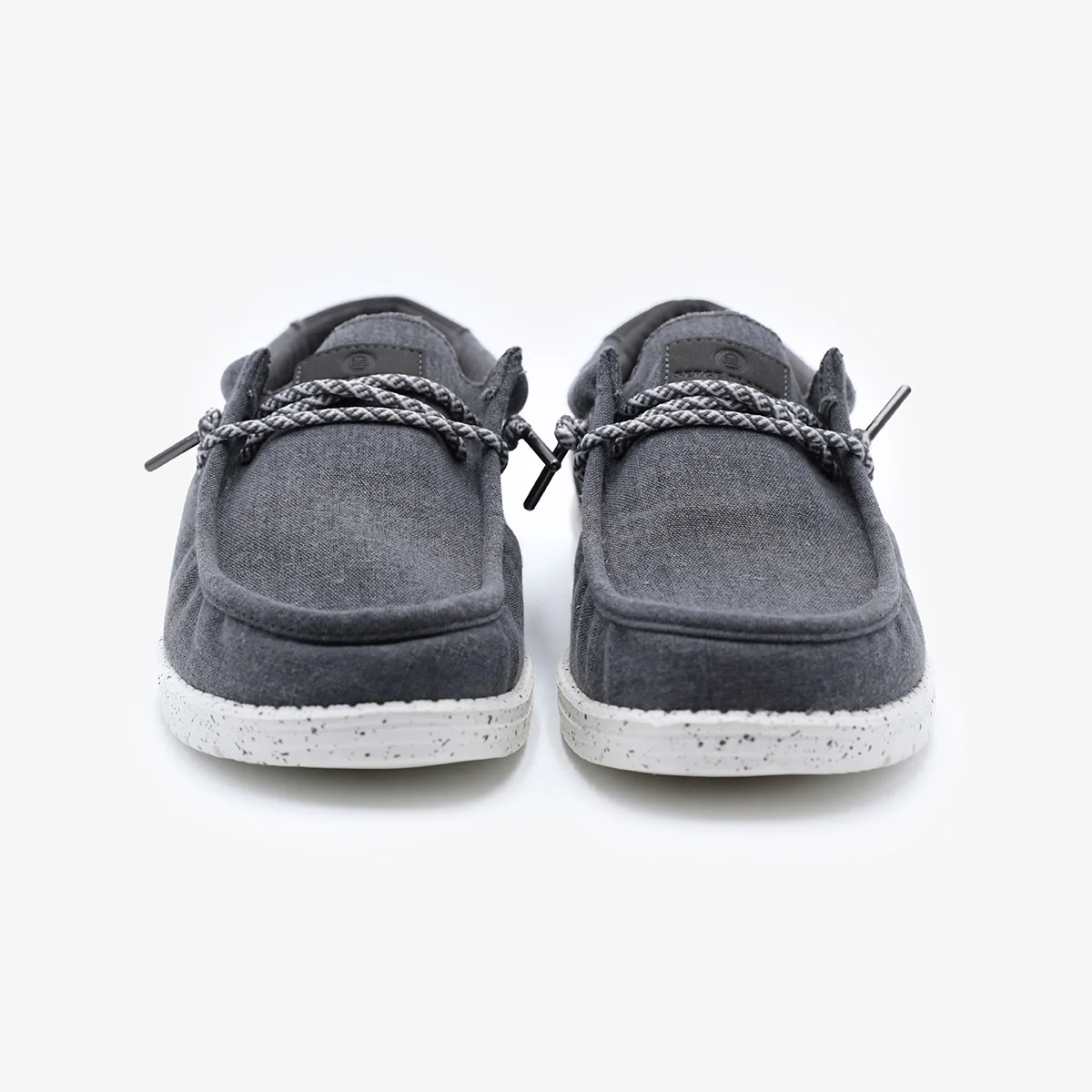 Chaussures bateau Saint-Jean gris carbone - Image 4