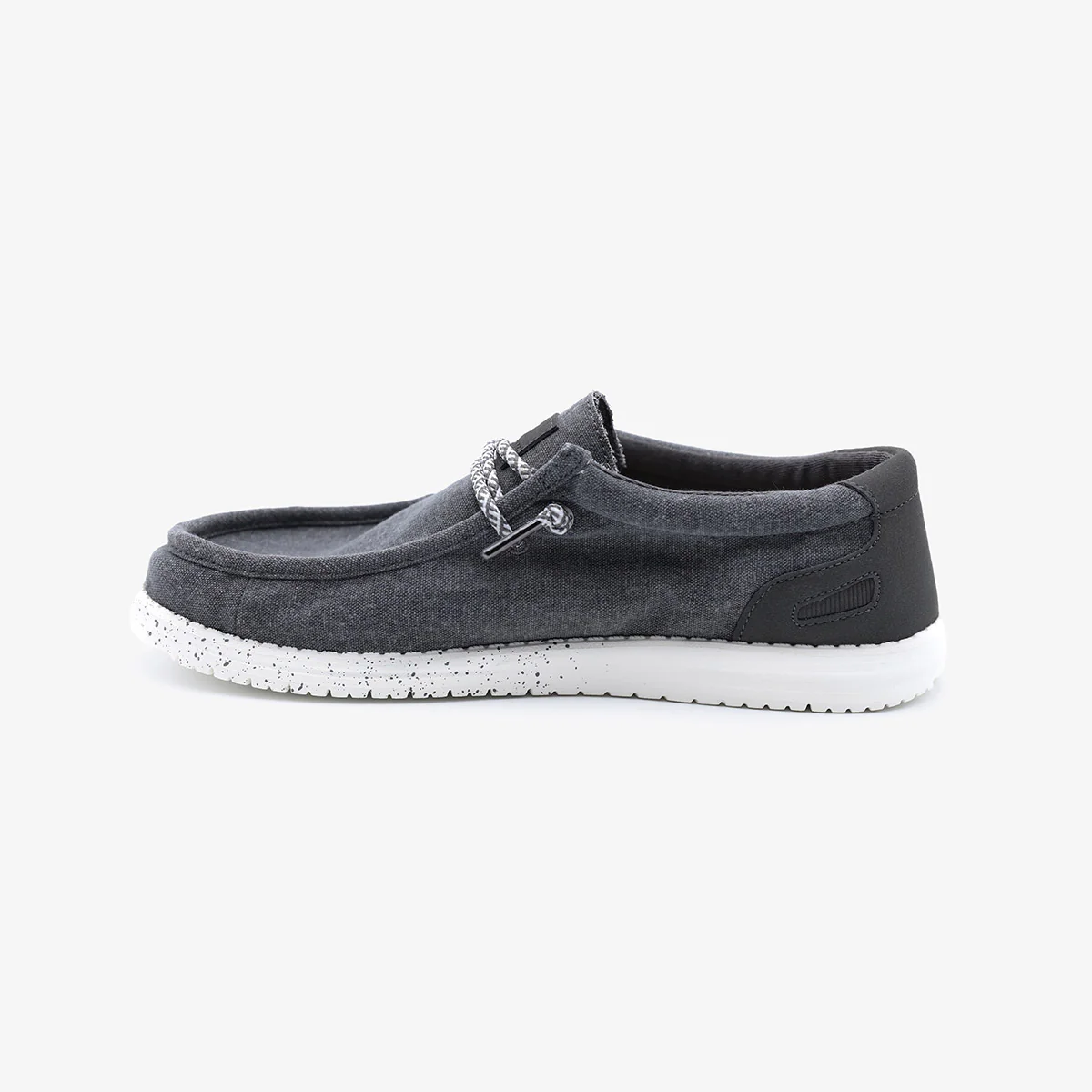 Chaussures bateau Saint-Jean gris carbone - Image 5