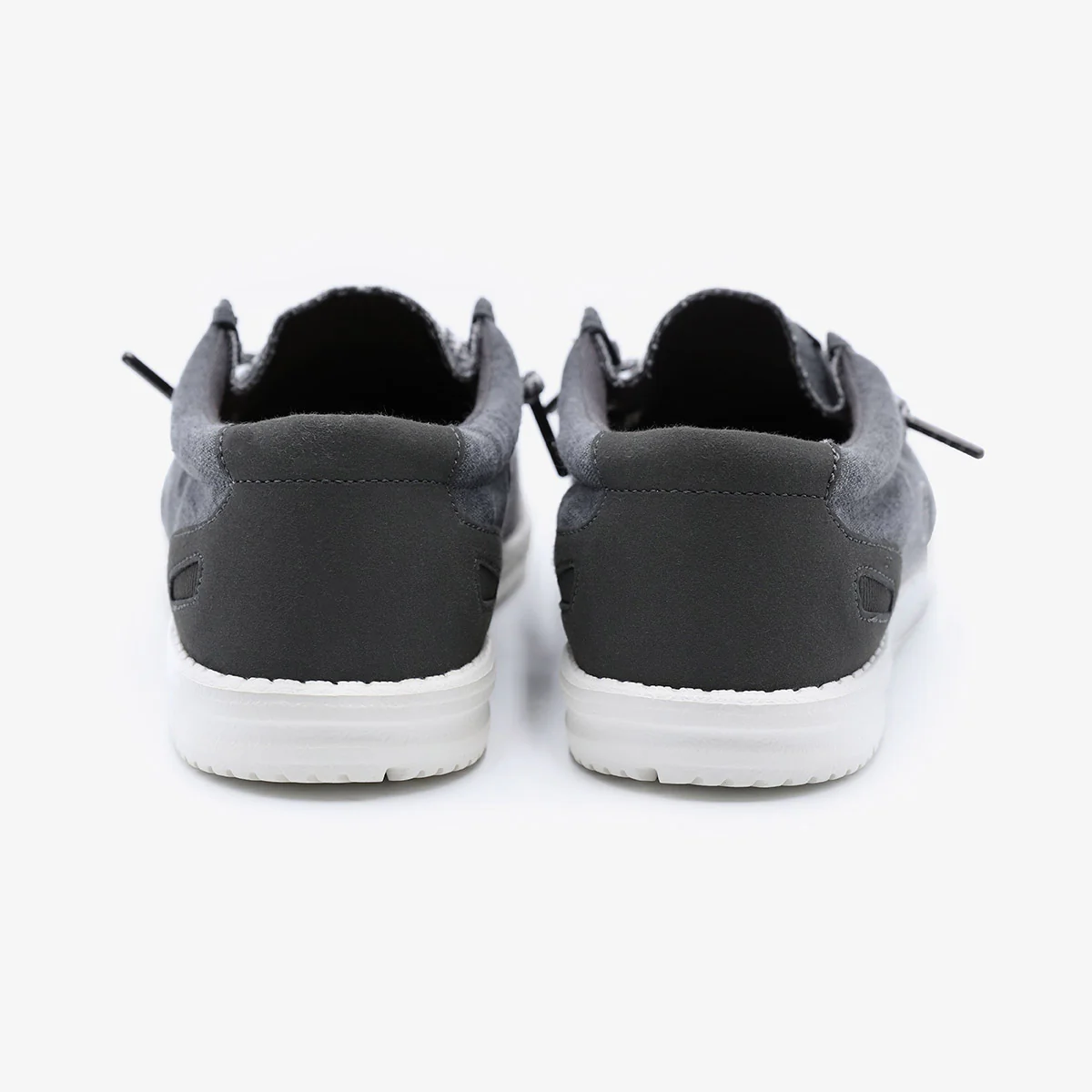 Chaussures bateau Saint-Jean gris carbone - Image 6