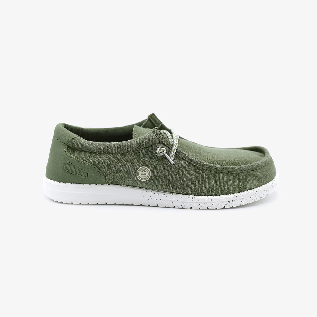 Chaussures bateau Saint-Jean vert olive - Image 3
