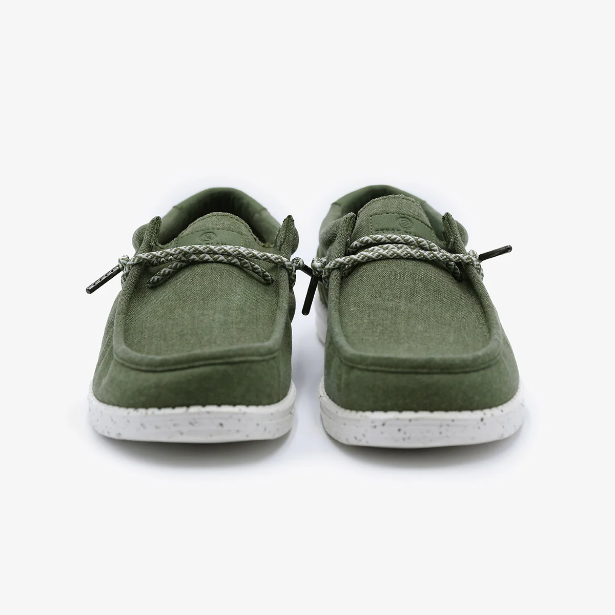 Chaussures bateau Saint-Jean vert olive - Image 4