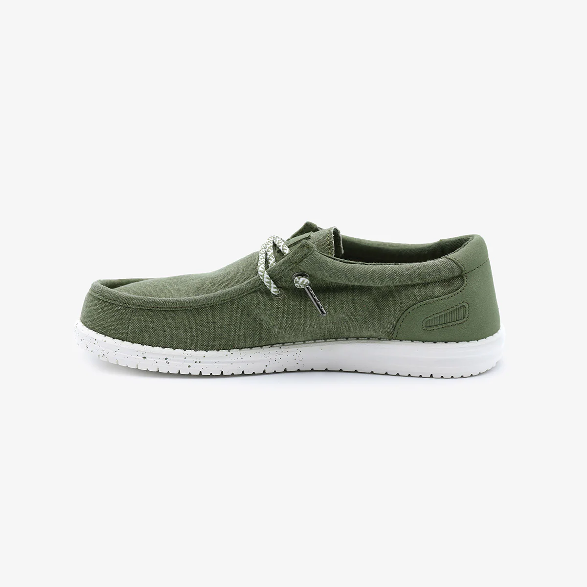 Chaussures bateau Saint-Jean vert olive - Image 5