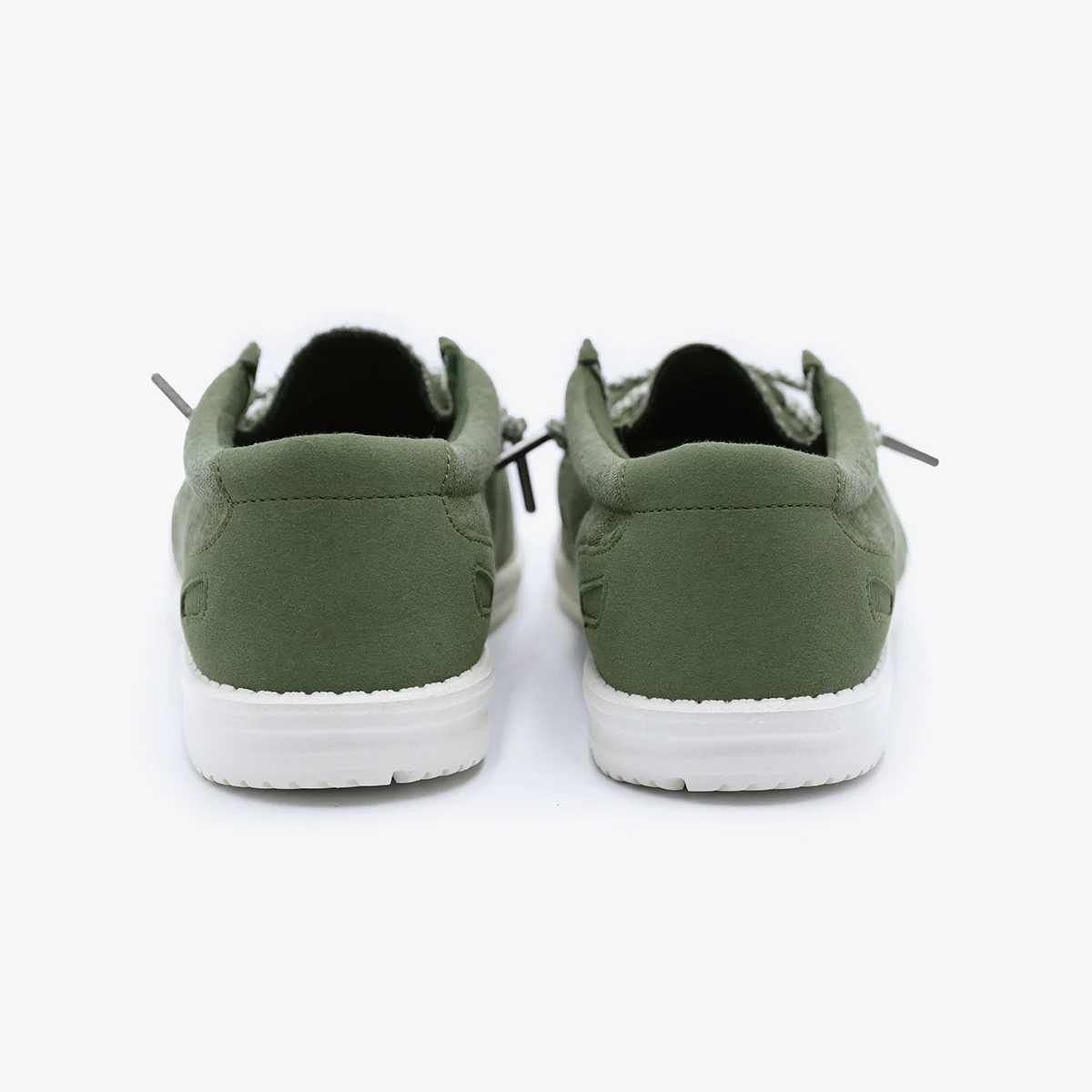 Chaussures bateau Saint-Jean vert olive - Image 6