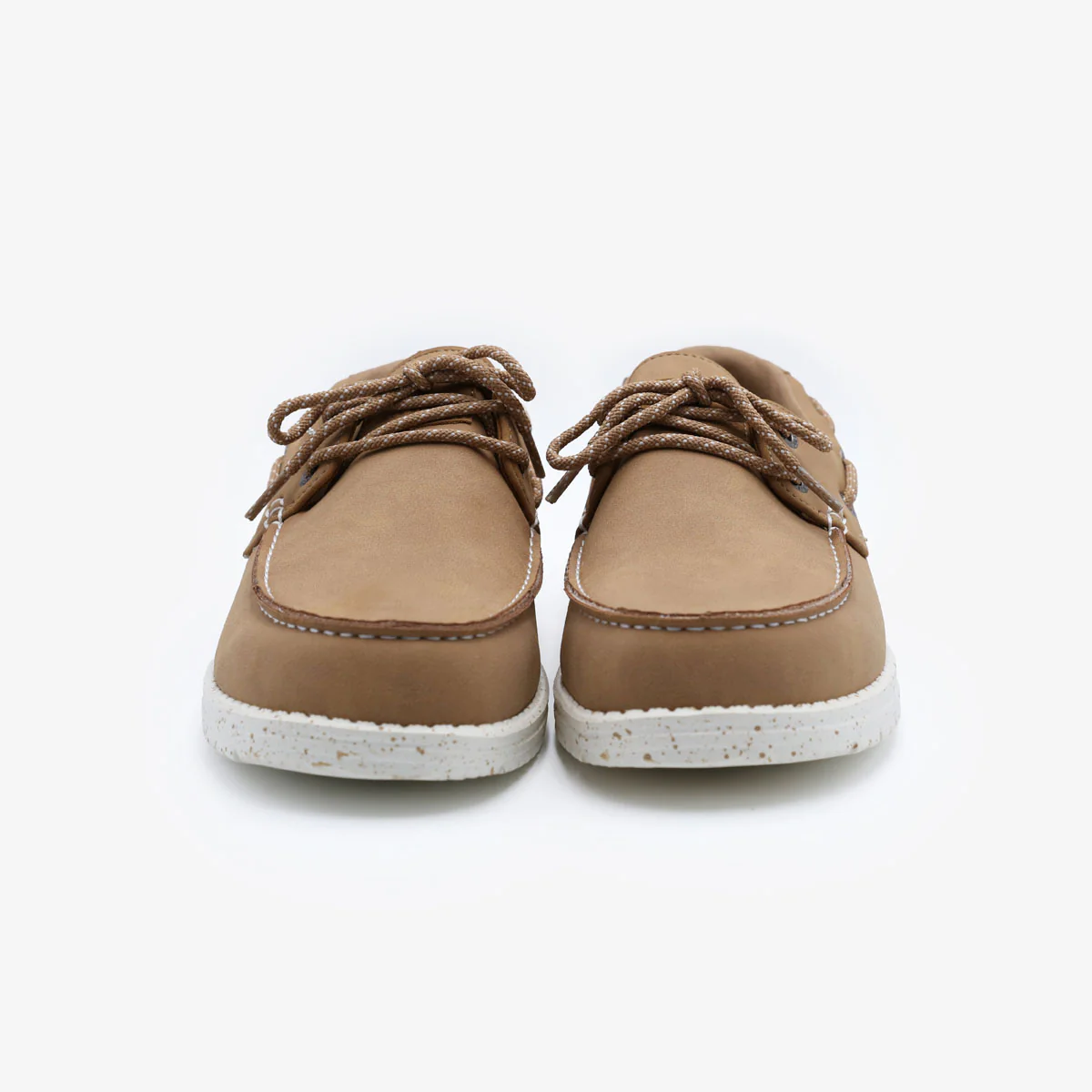 Chaussures bateau Socoa beige mastic en nubuck - Image 4