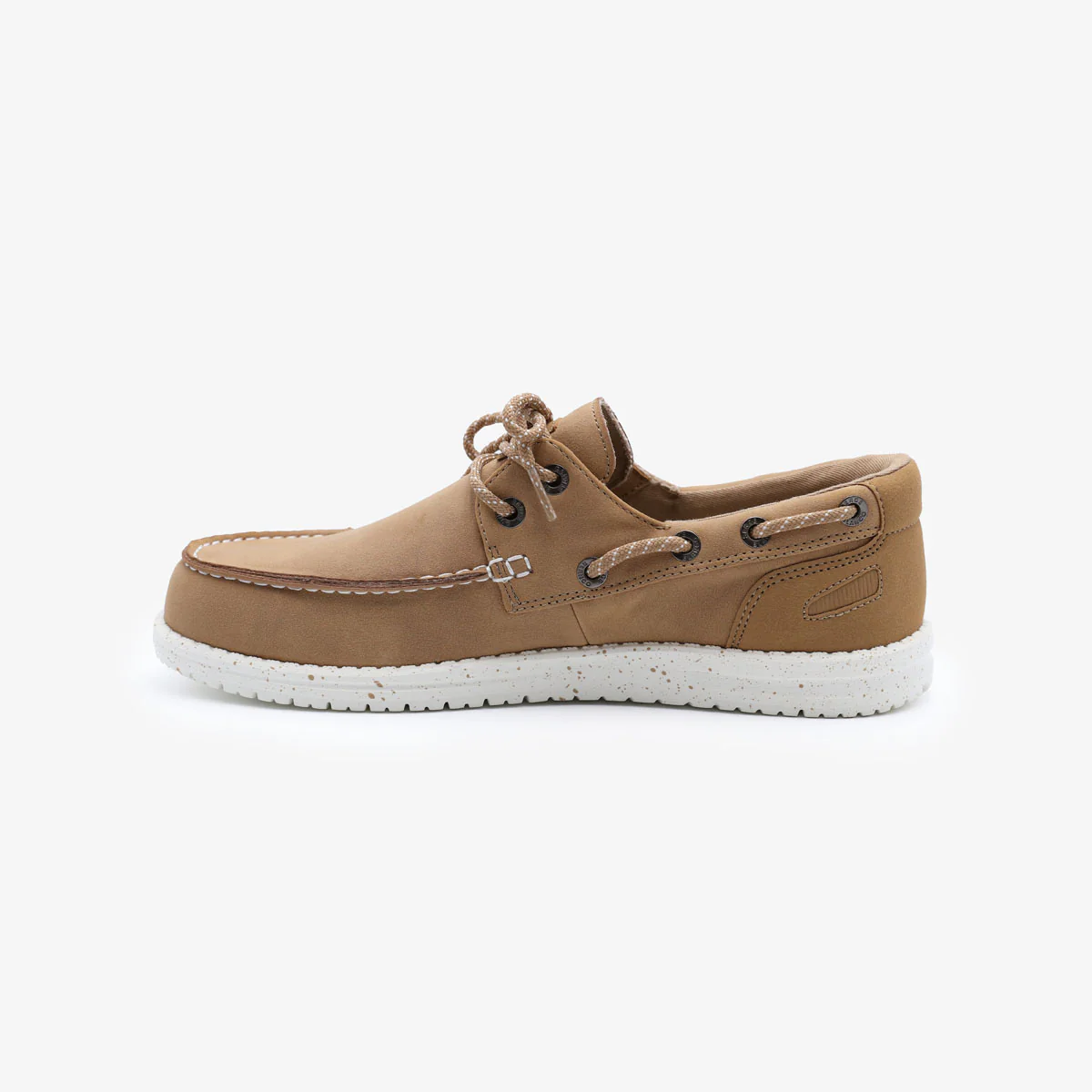 Chaussures bateau Socoa beige mastic en nubuck - Image 5