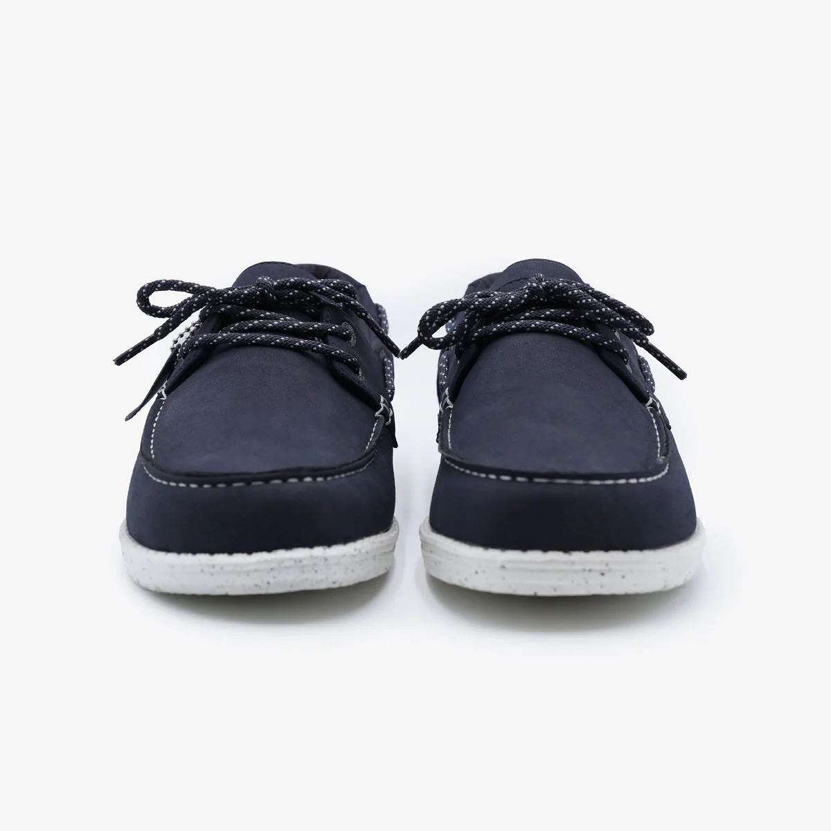 Chaussures bateau Socoa bleu marine en nubuck - Image 4