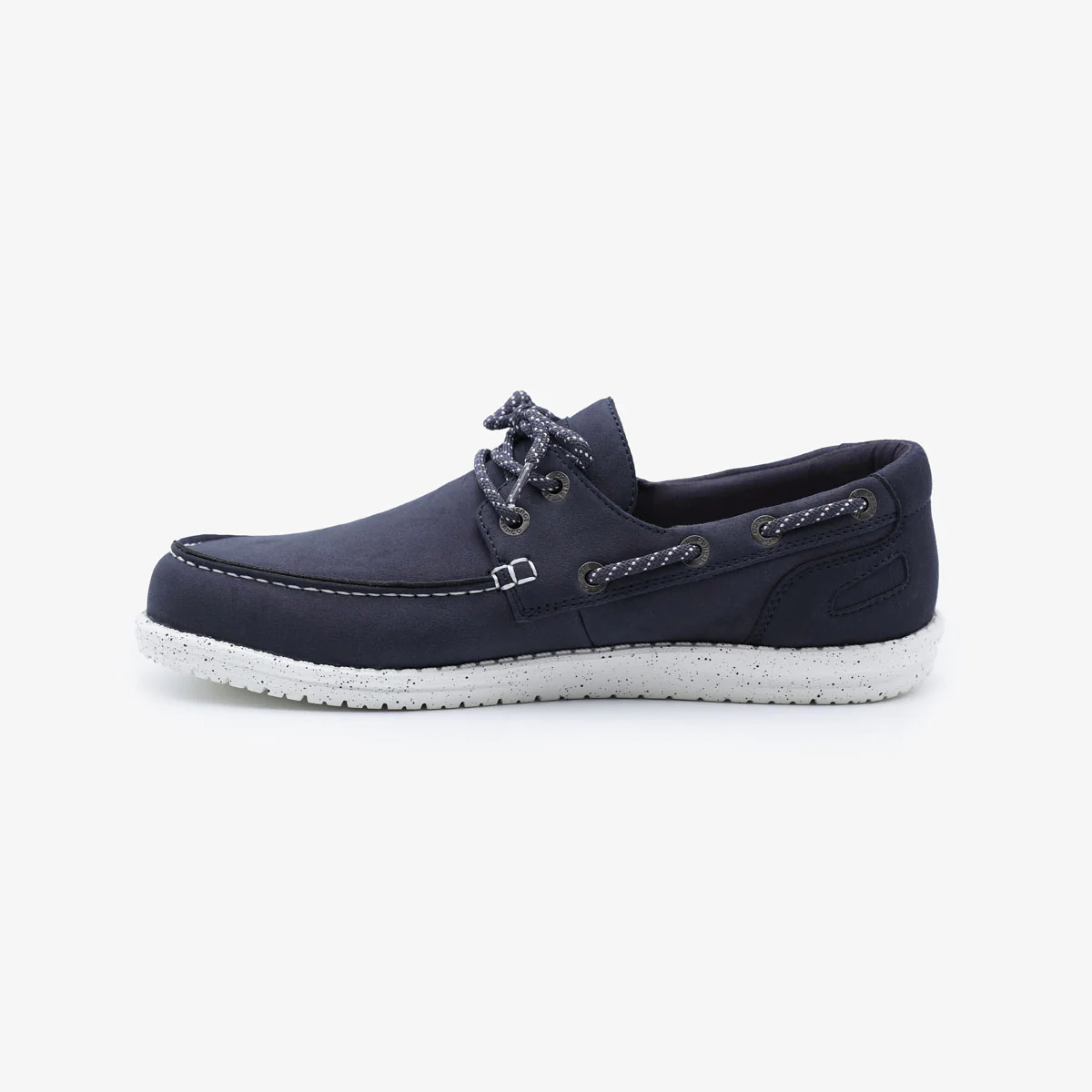 Chaussures bateau Socoa bleu marine en nubuck - Image 5