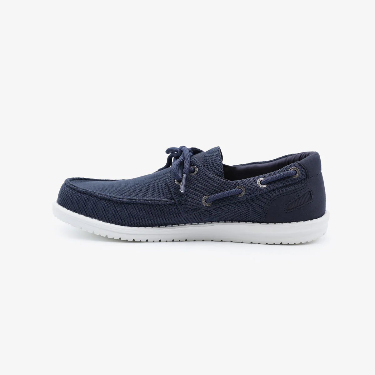 Chaussures bateau Socoa en maille stretch bleu marine - Image 5
