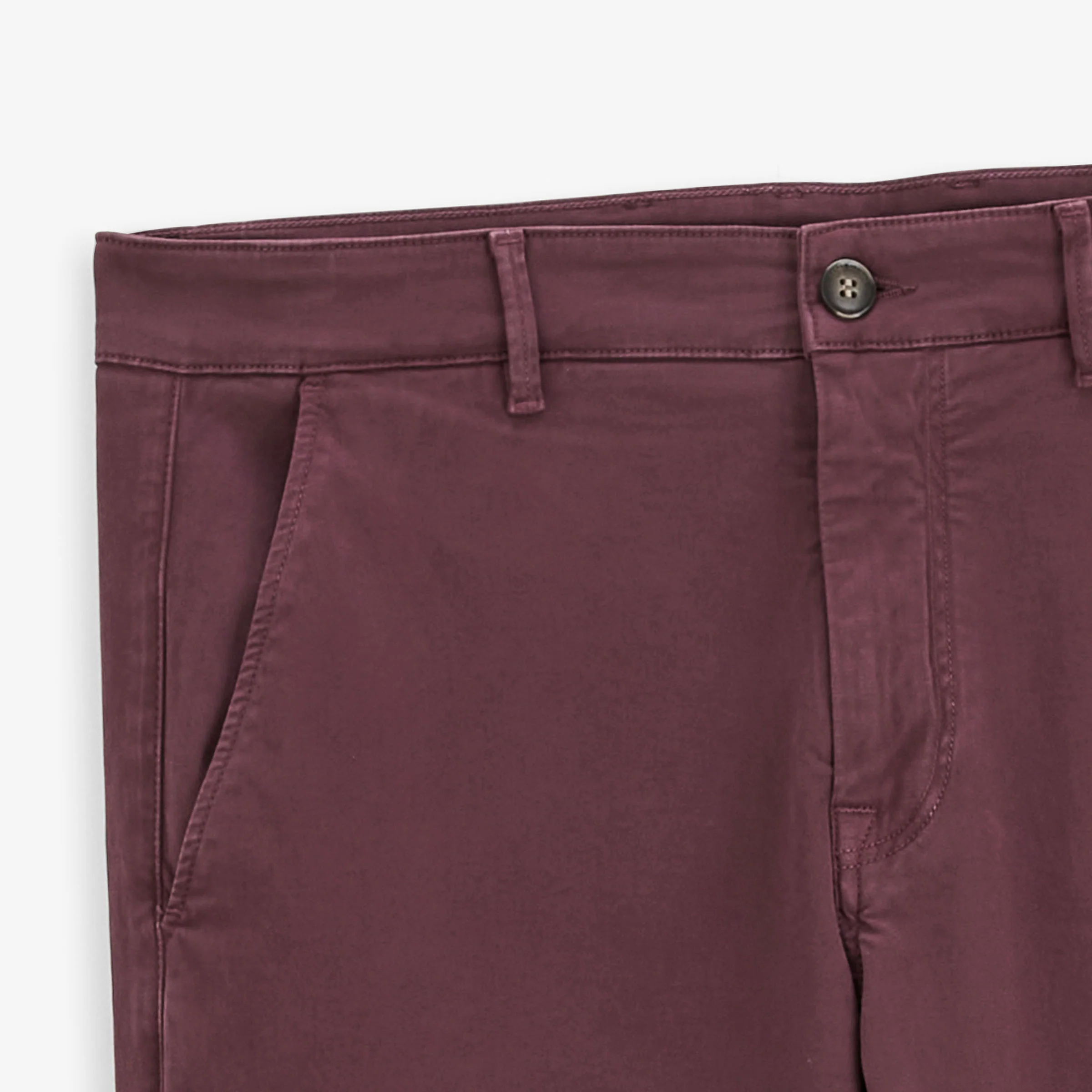 Chino 702 en coton stretch coupe confort rouge vigne - Image 3