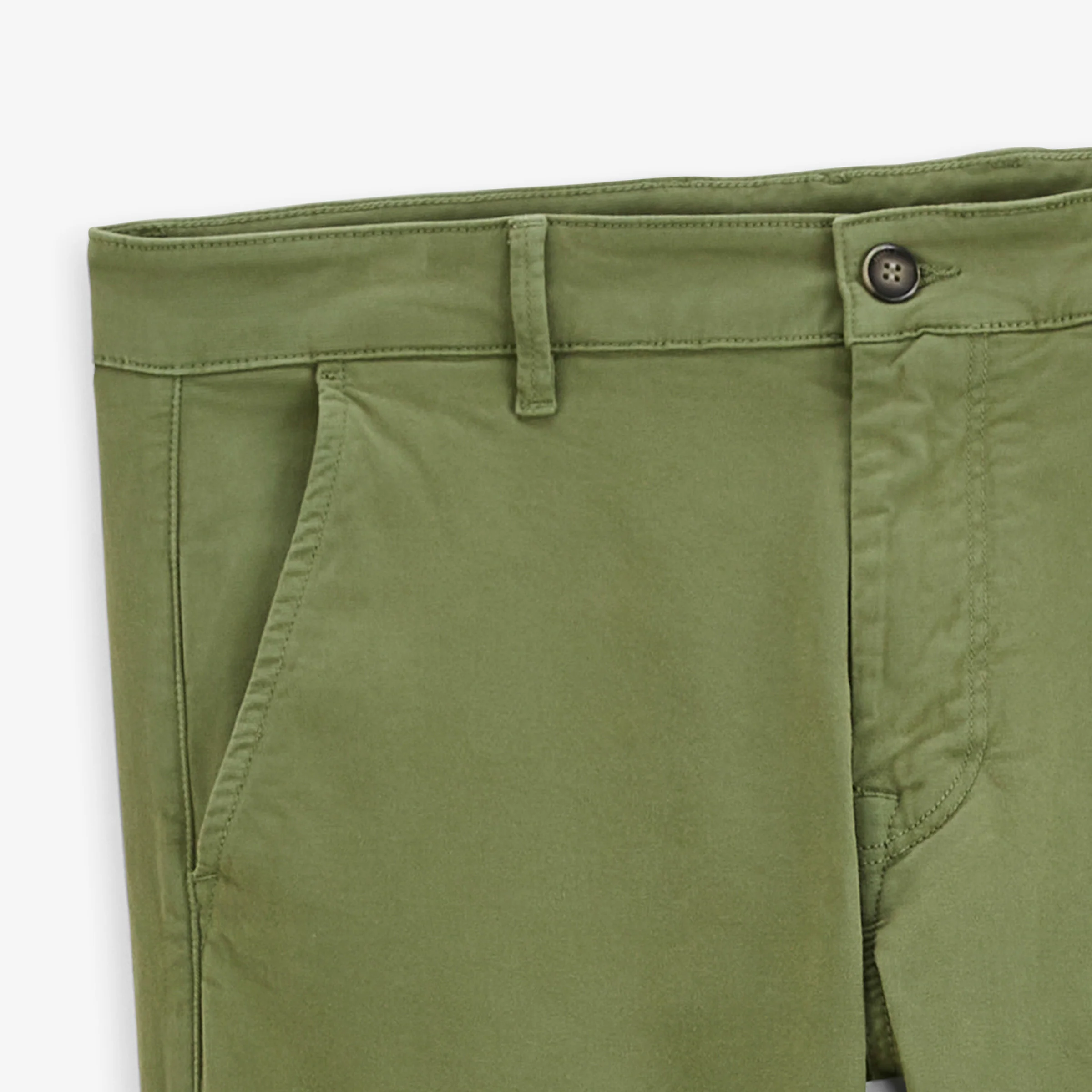 Chino 702 en coton stretch coupe confort vert thym - Image 3