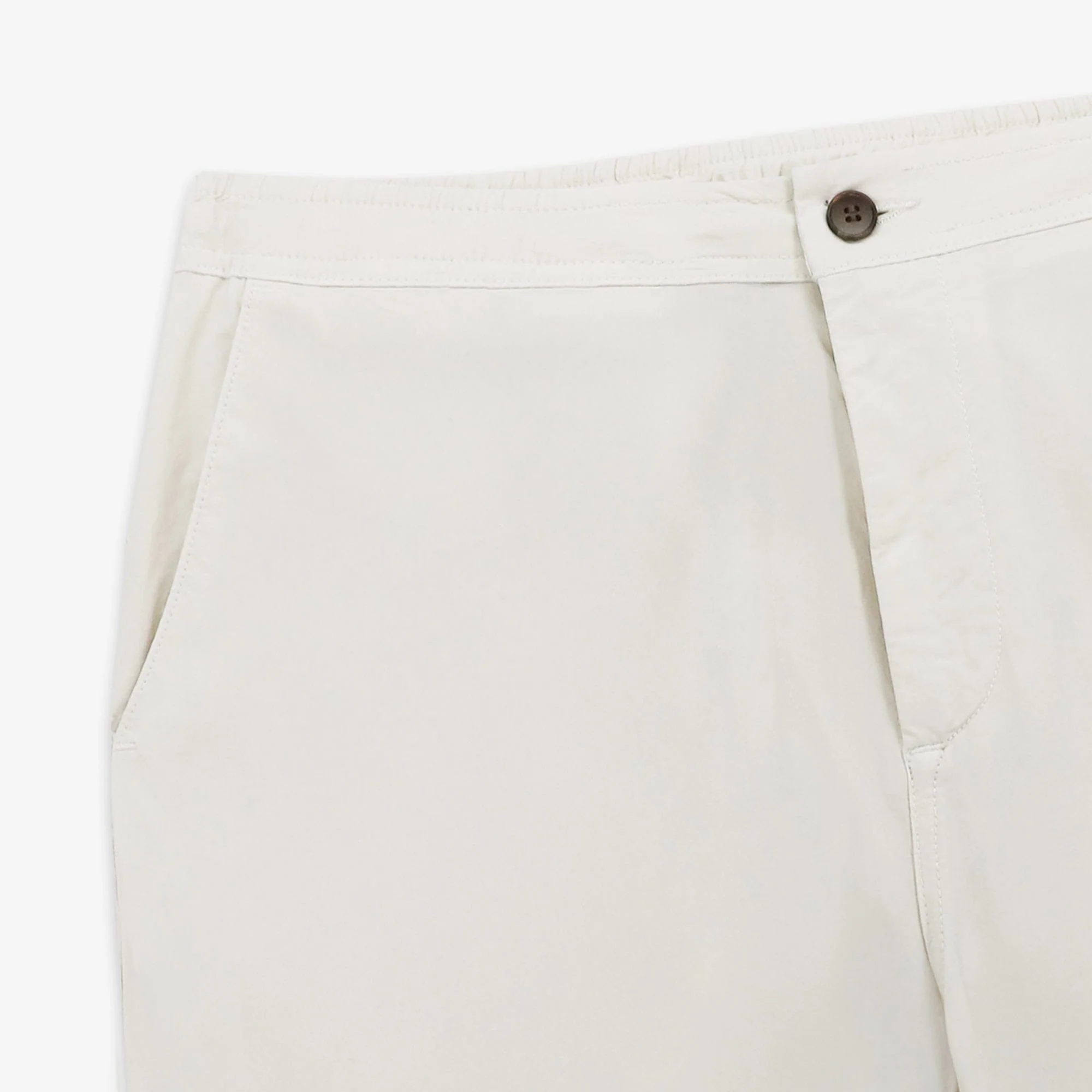 Chino 743 toile parachute taille élastiquée blanc latte coupe large - Image 3