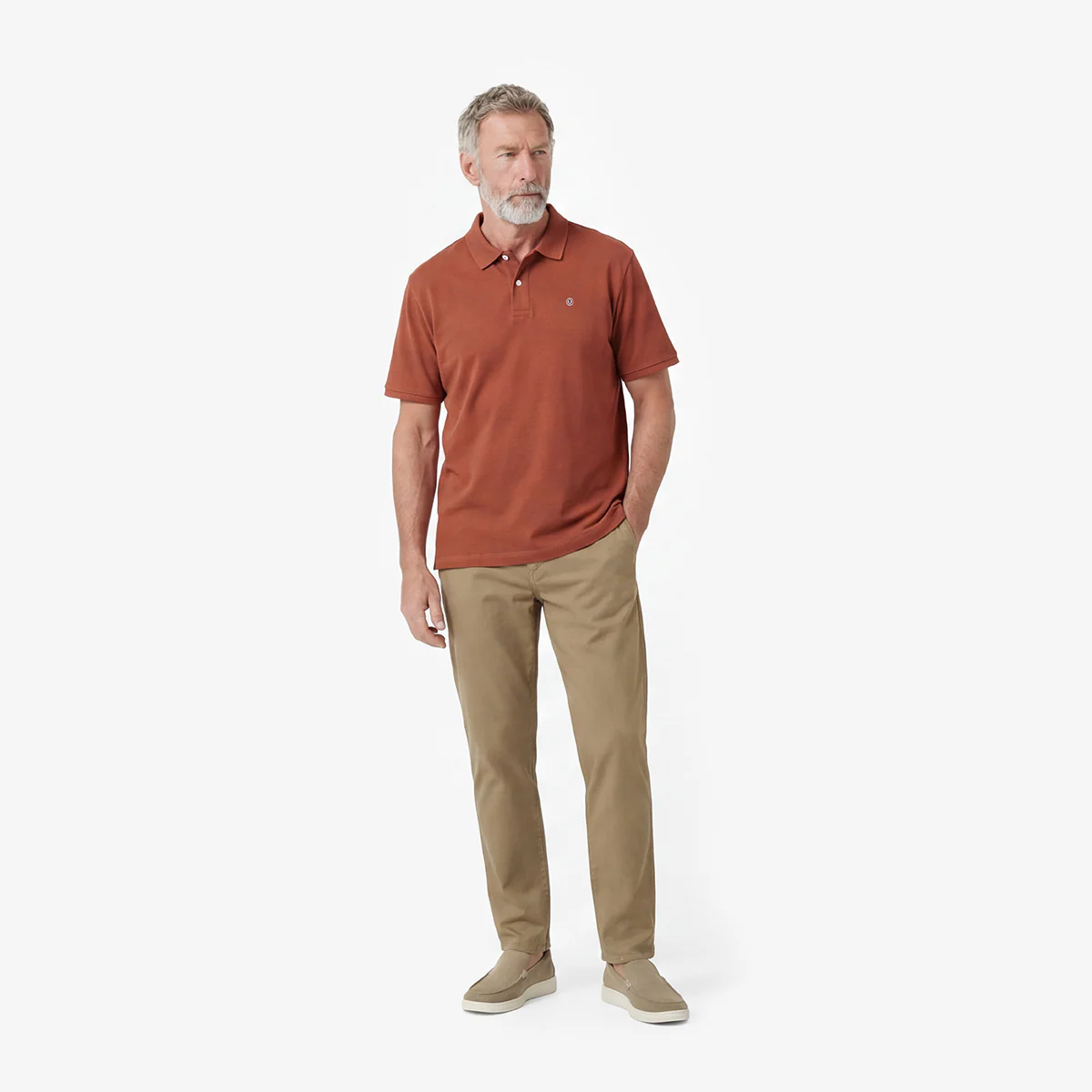 Chino 702 en coton coupe confort beige - Image 6