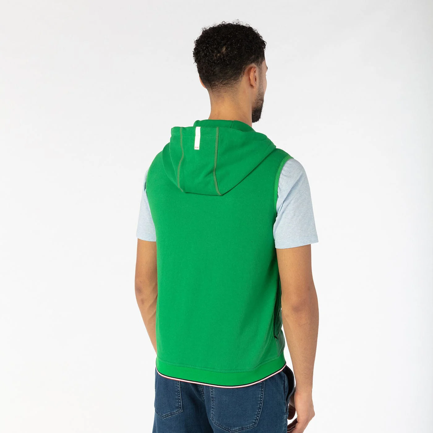 Doudoune sans manches vert gazon PLAY - Image 3