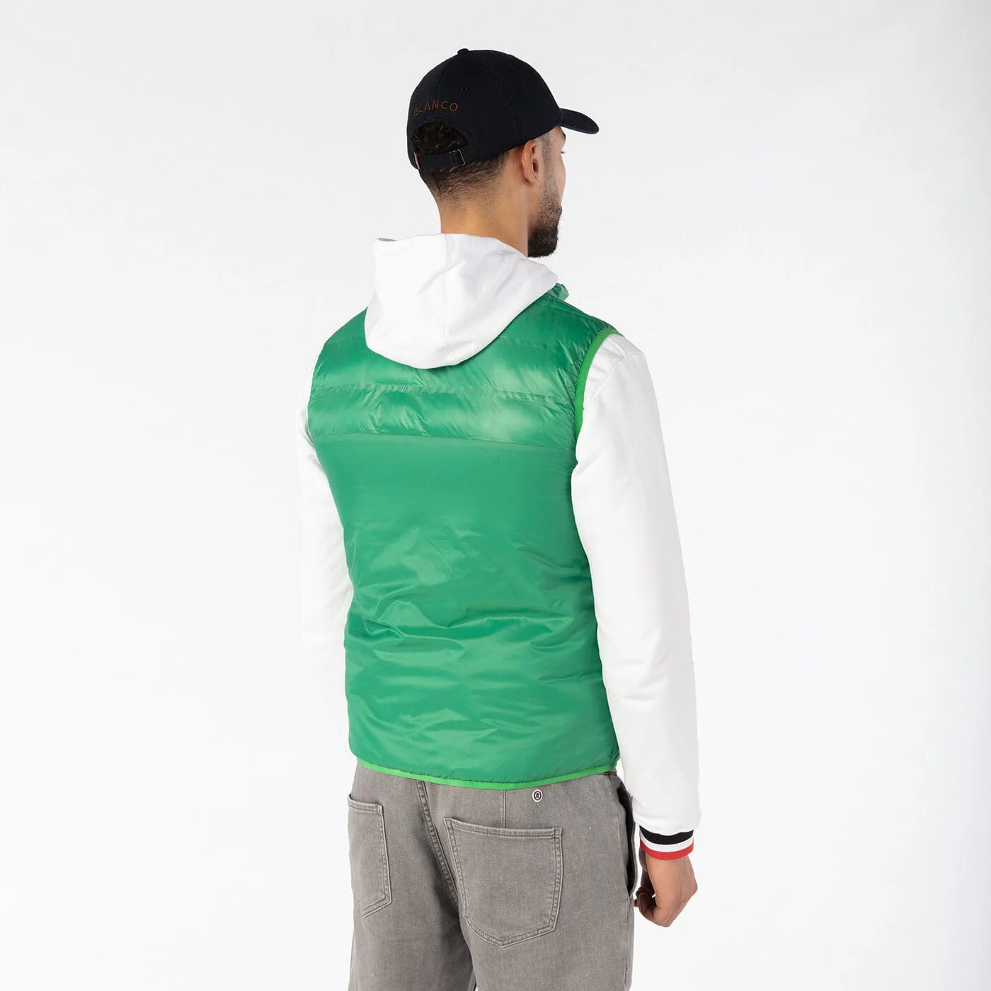 Doudoune sans manches vert gazon PLAY - Image 3
