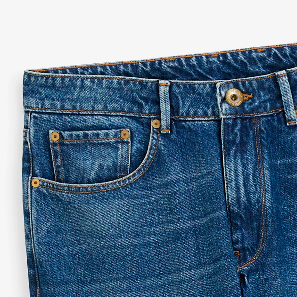 Jean 331 tapered en coton bleu stone délavé - Image 3