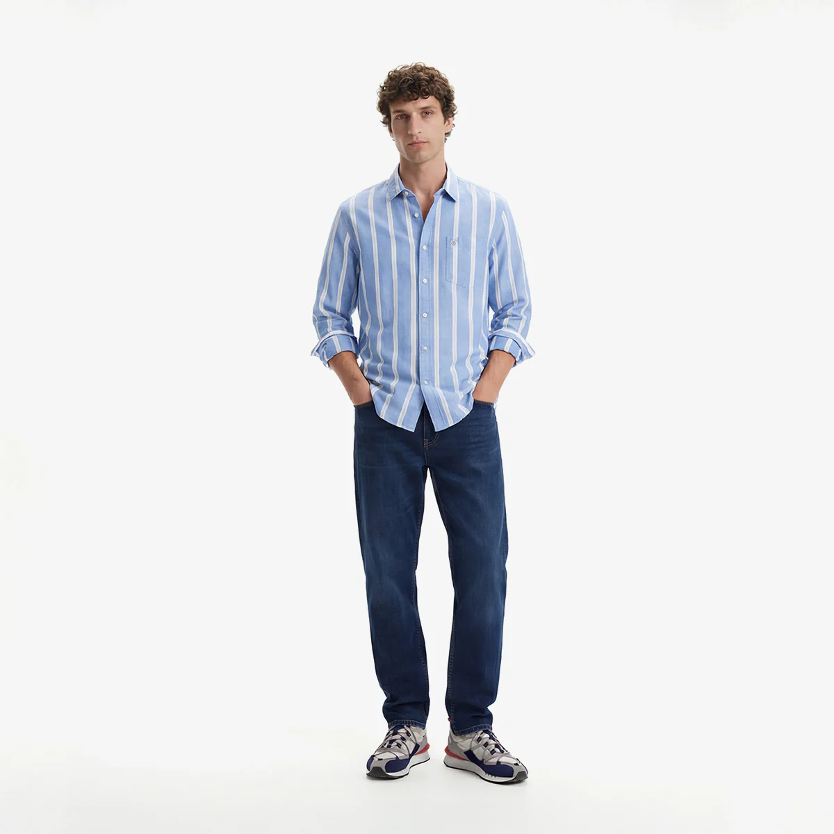 Jean 325 slim powertwist en coton bleu foncé - Image 6