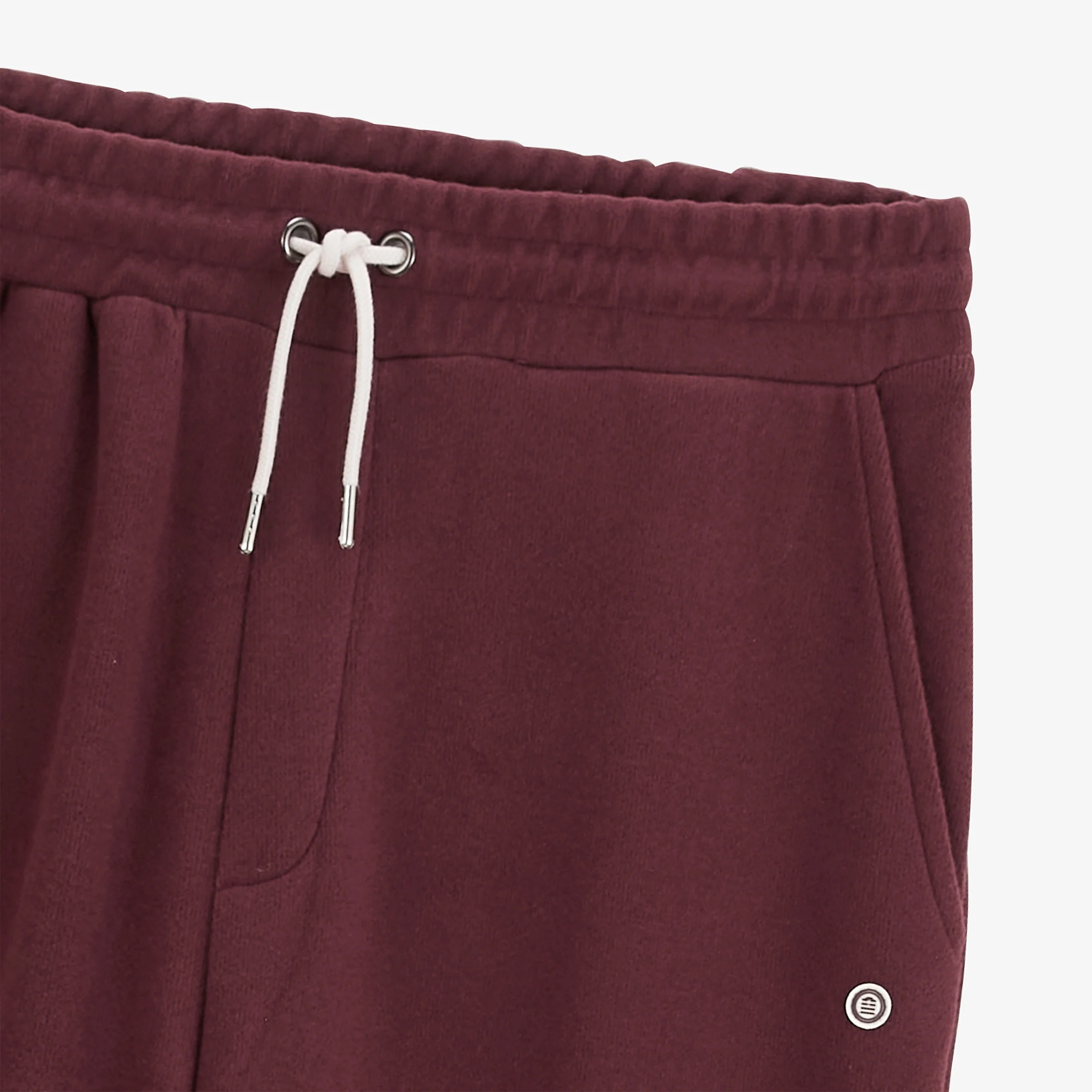 Jogging Paolo en molleton French Rib rouge vigne - Image 3