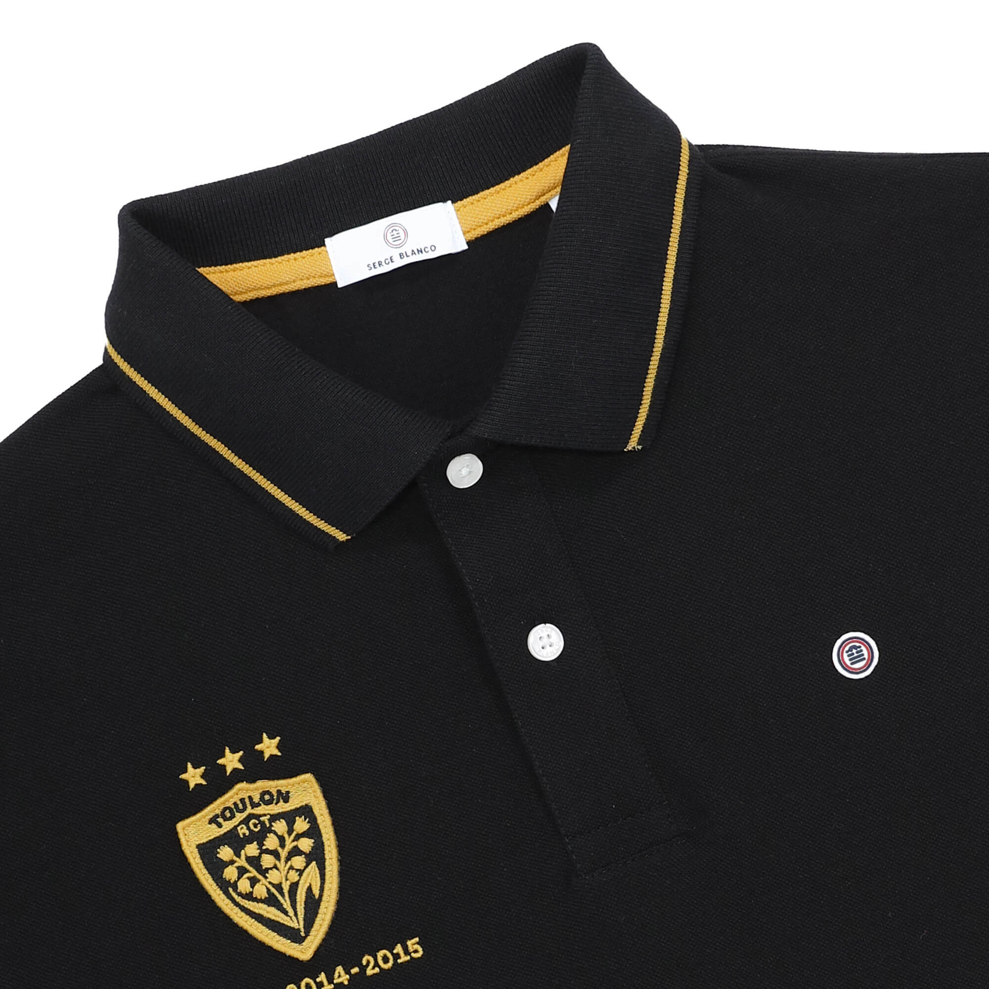 Polo manches courtes RCT Triplé Coupe d'Europe noir - Image 3