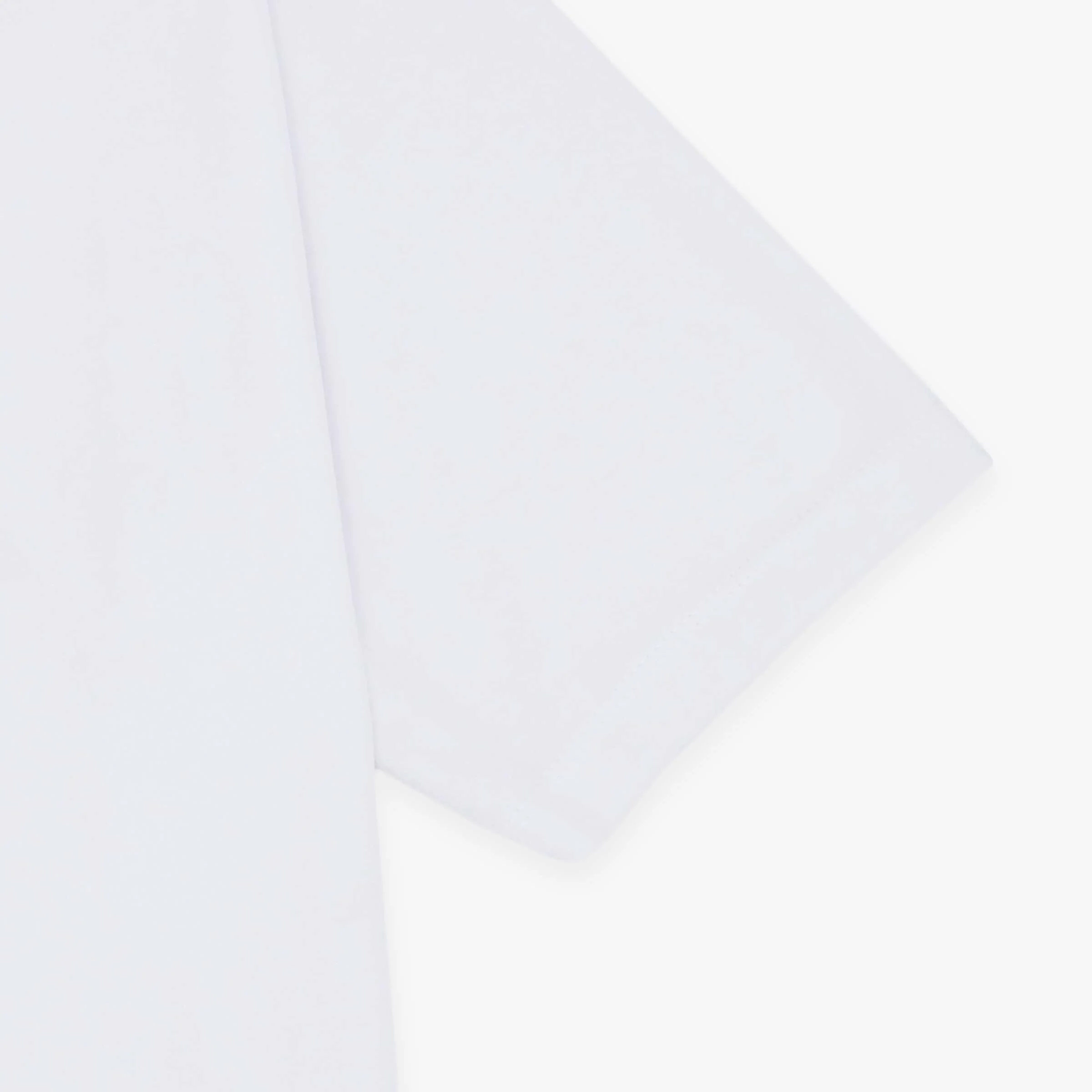 Polo manches courtes en éponge avec col zippé blanc - Image 4