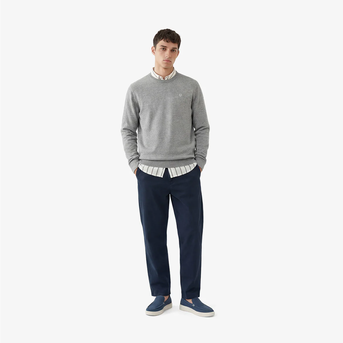 Chino 702 en coton coupe confort bleu marine - Image 6