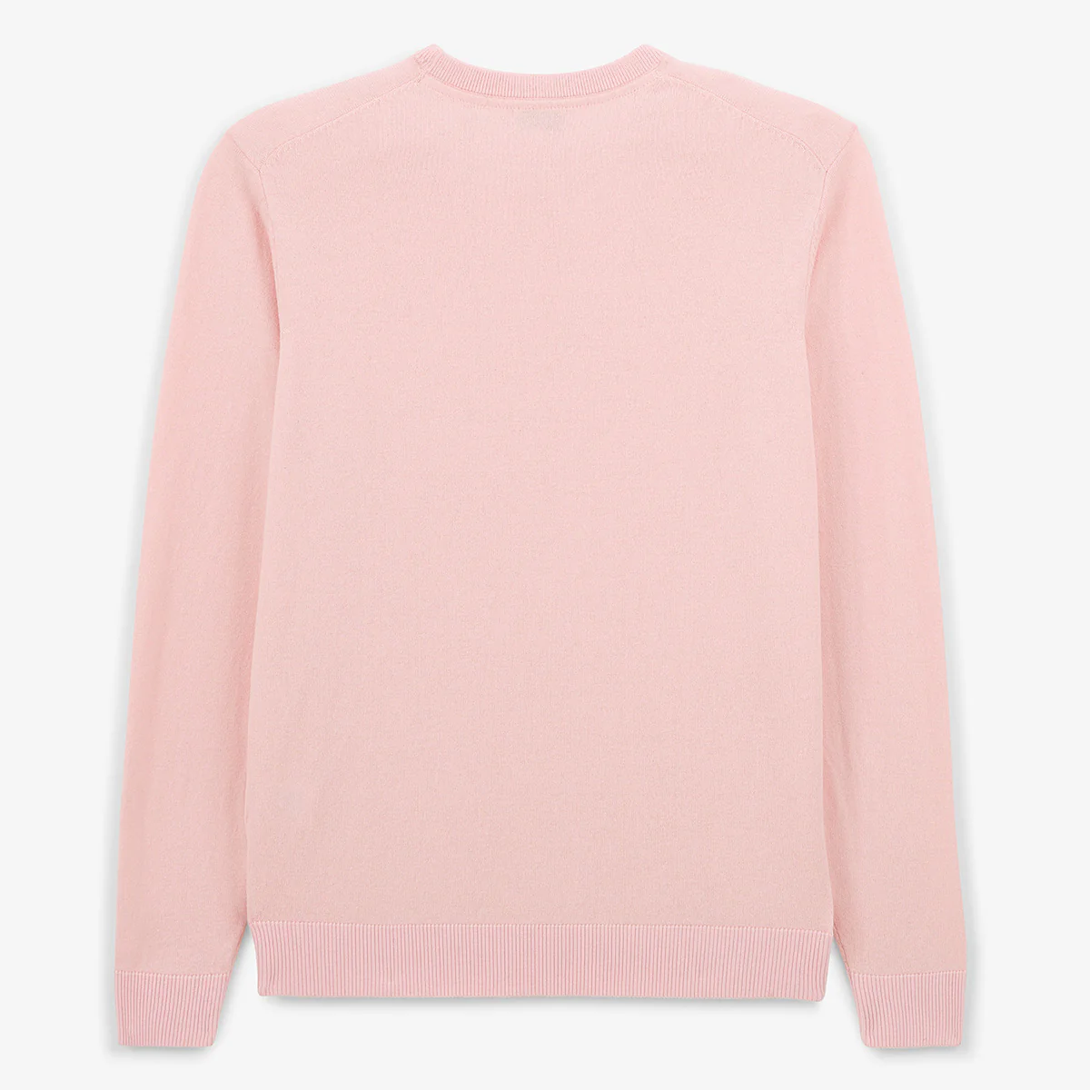Pull col rond en coton et laine rose Maximus - Image 3
