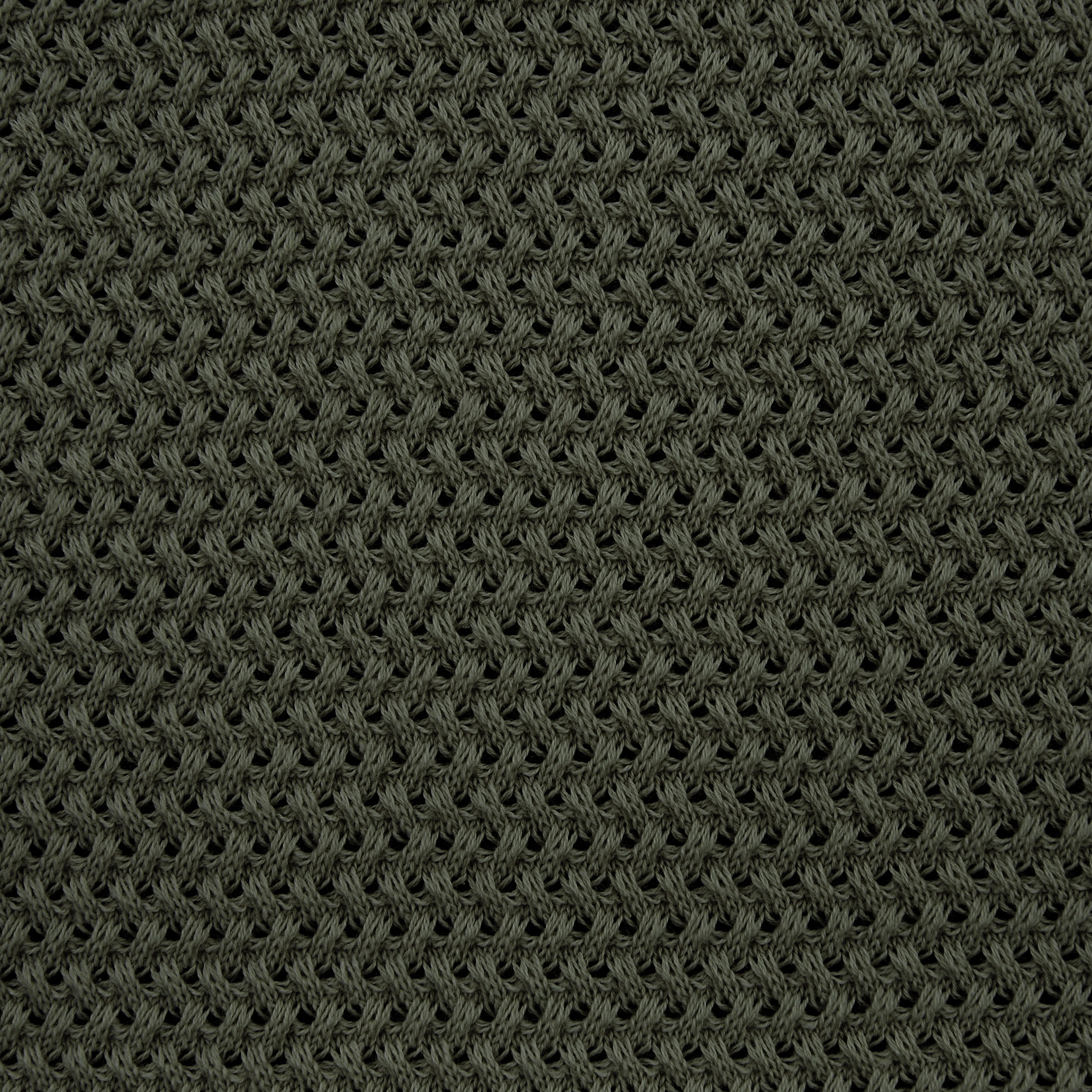 Pull manches courtes col rond coton vert army Milazzo - Image 5