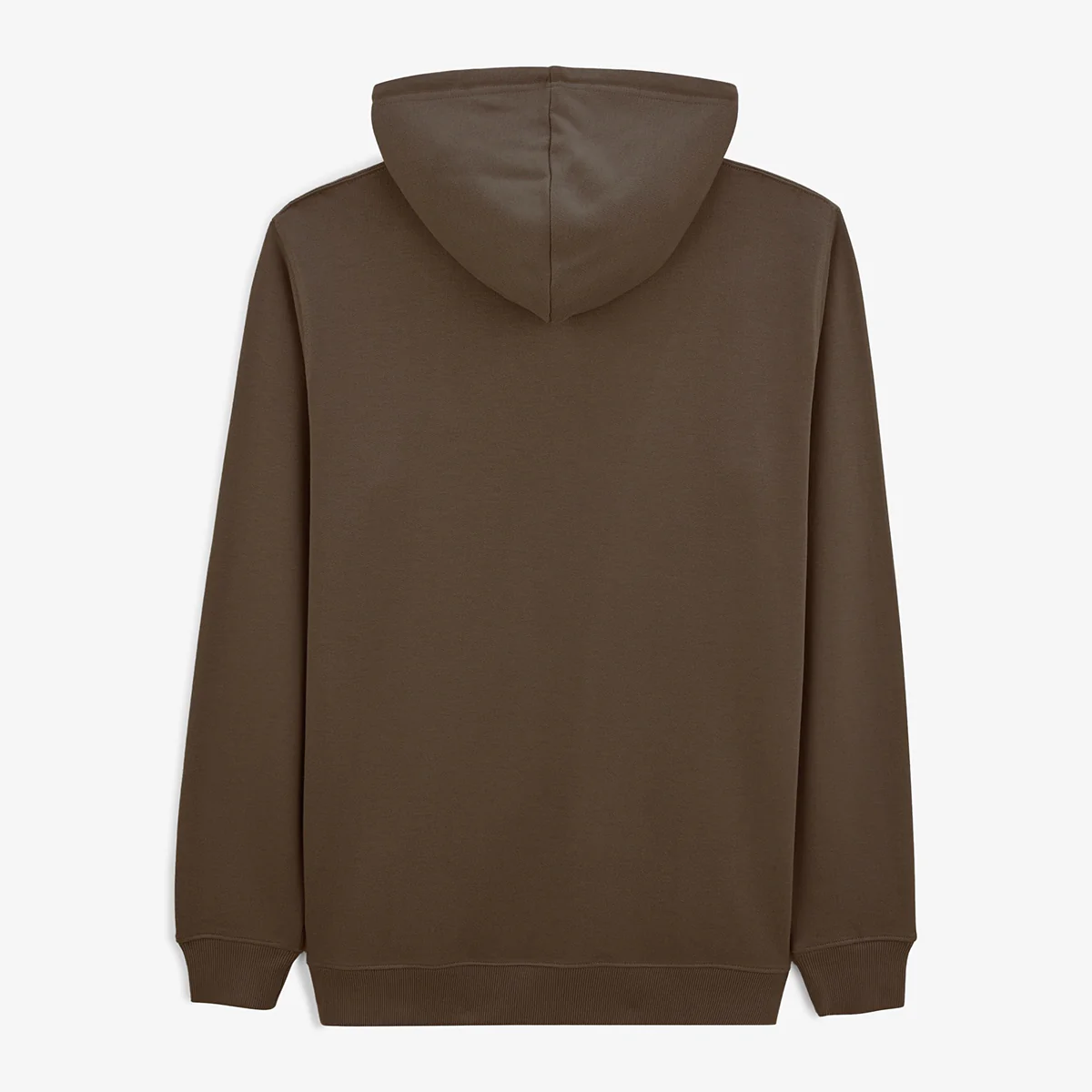 Sweat à capuche hoodie marron café en coton - Image 3