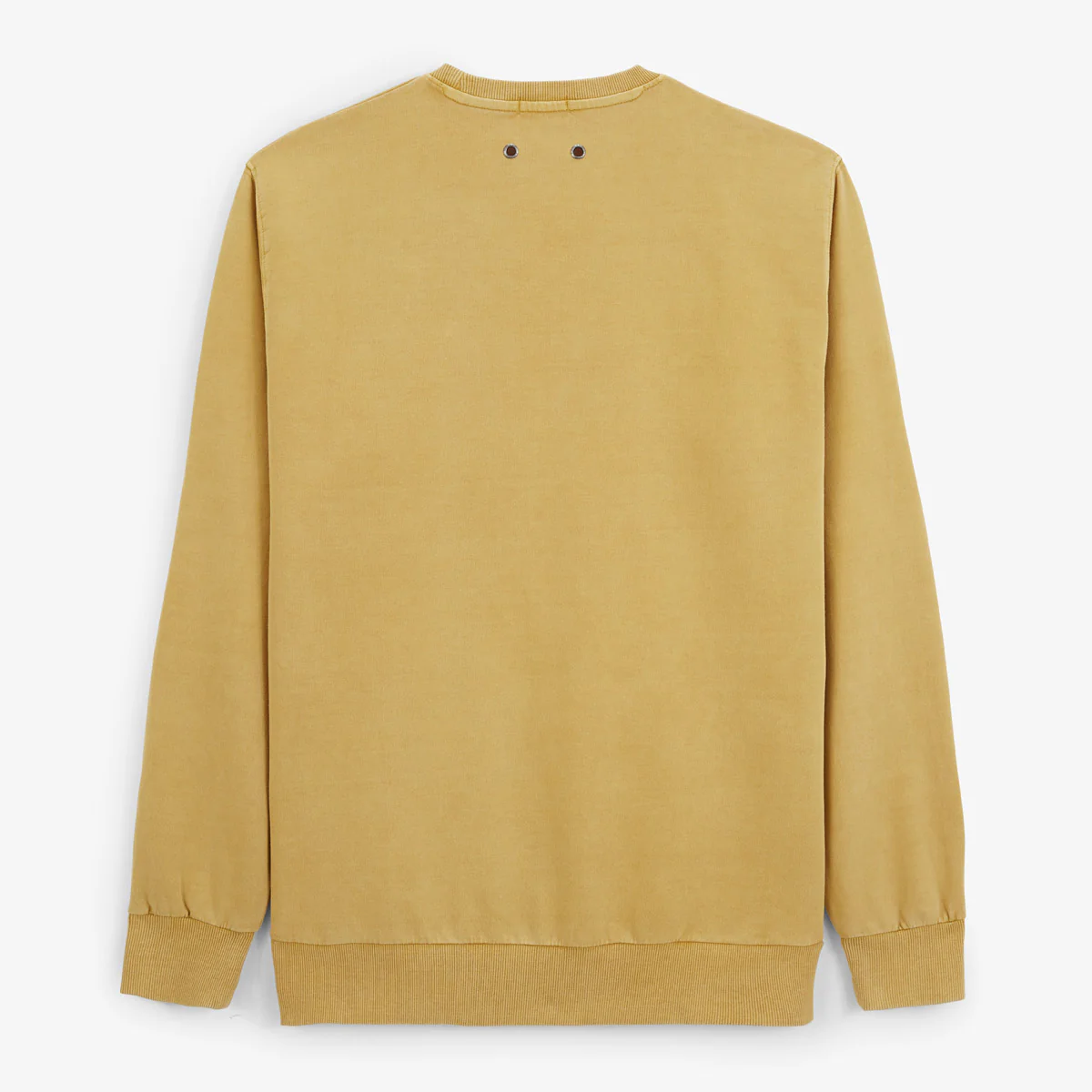Sweat col rond Archives teinture old en coton jaune laiton - Image 3