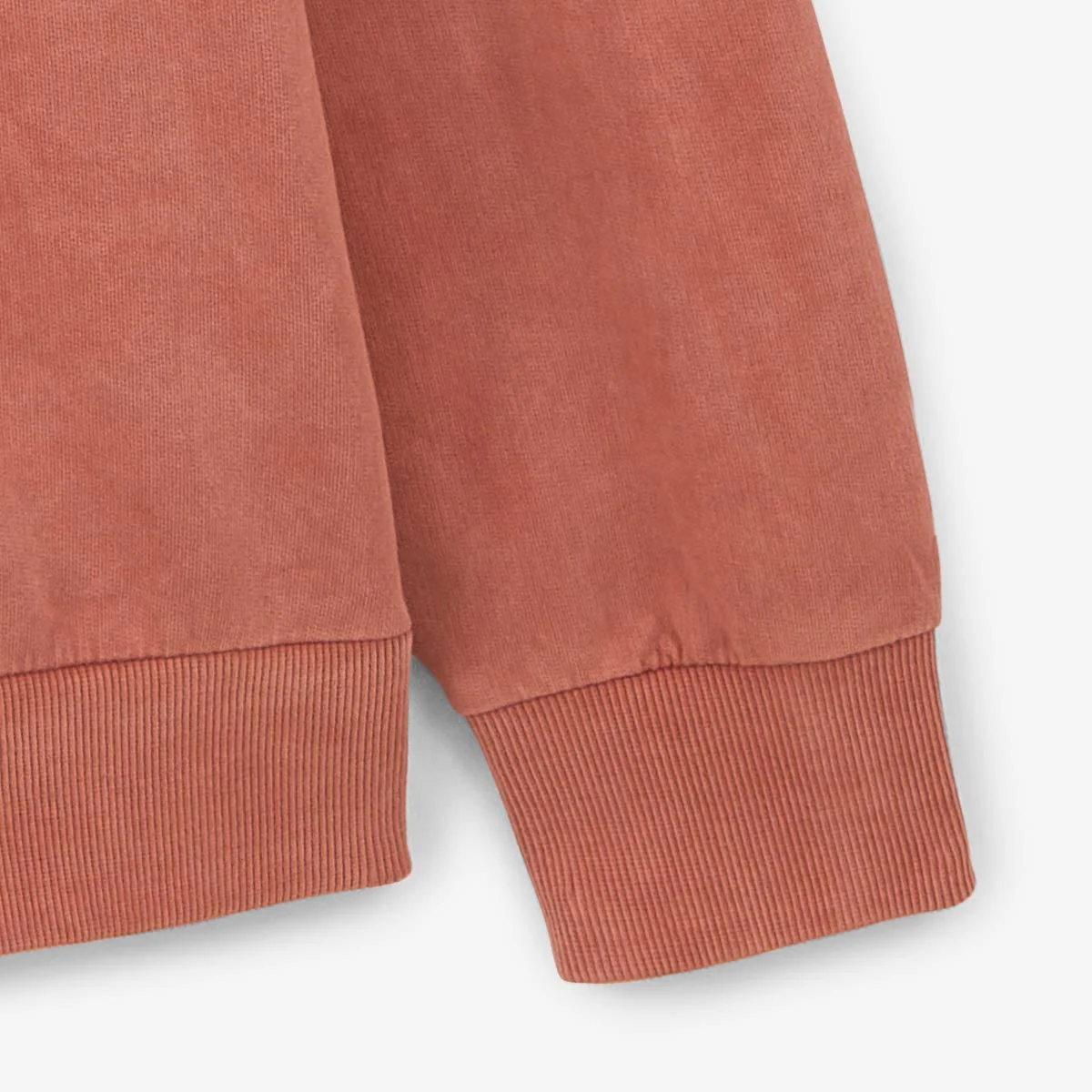 Sweat col rond Archives teinture old en coton orange rouille - Image 5