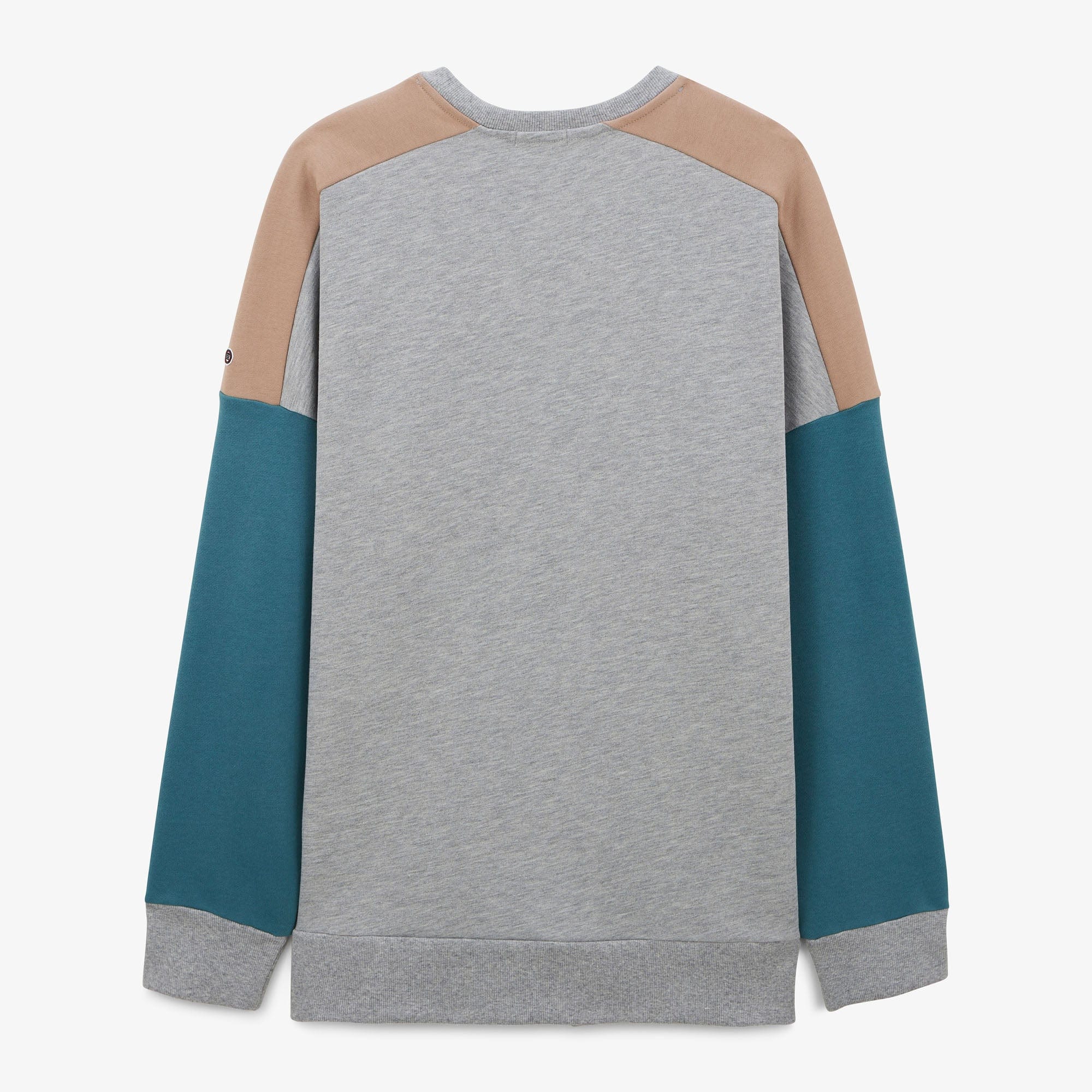 Sweat molleton col rond WE LOVE SERGE gris en coton - Image 3