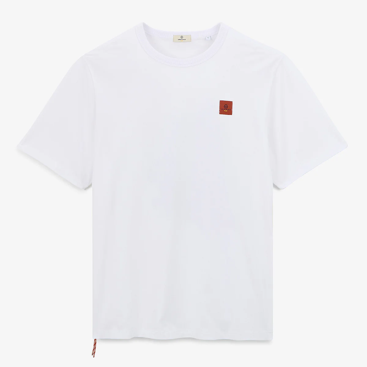 T-shirt col rond blanc en coton imprimé dos dragon - Image 3