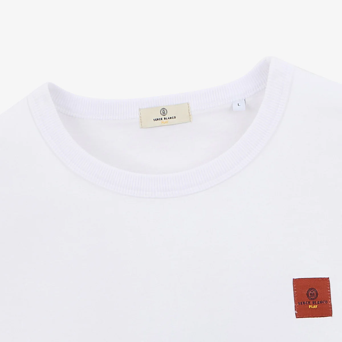 T-shirt col rond blanc en coton imprimé dos dragon - Image 6