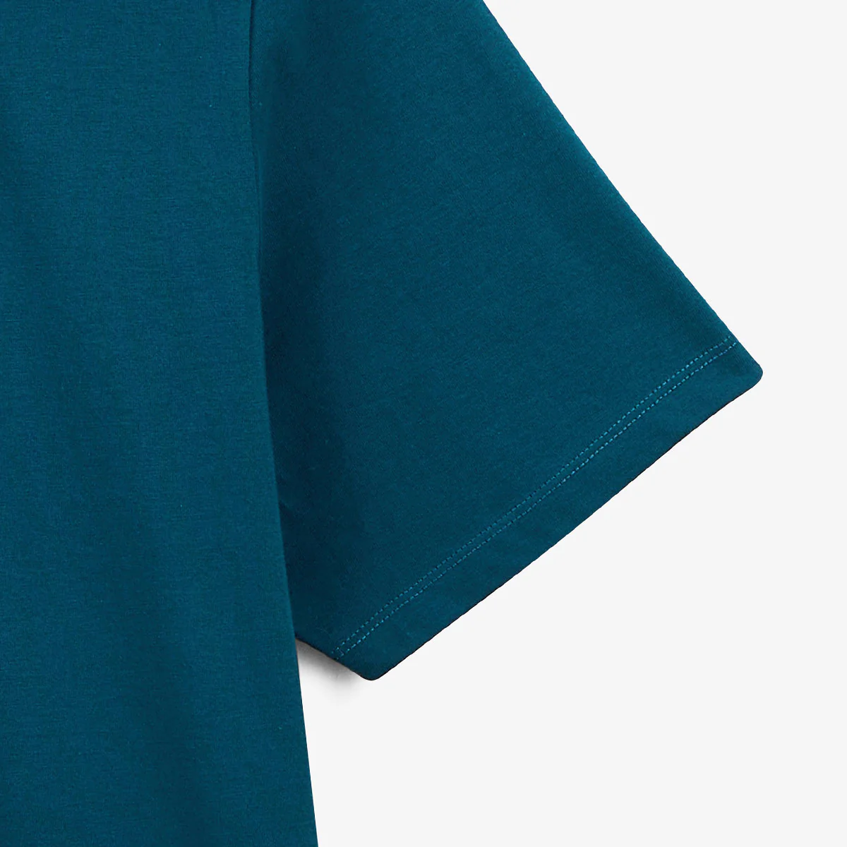 T-shirt col rond en coton imprimé dos surf bleu opale - Image 6