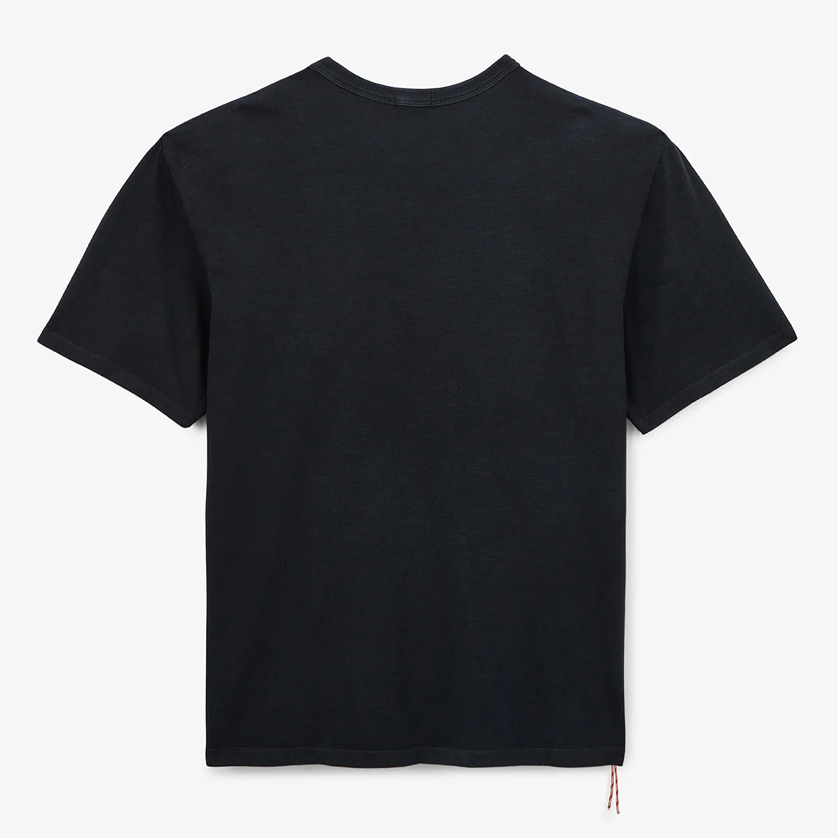T-shirt col rond en jersey de coton slub pigment dye gris carbone - Image 3