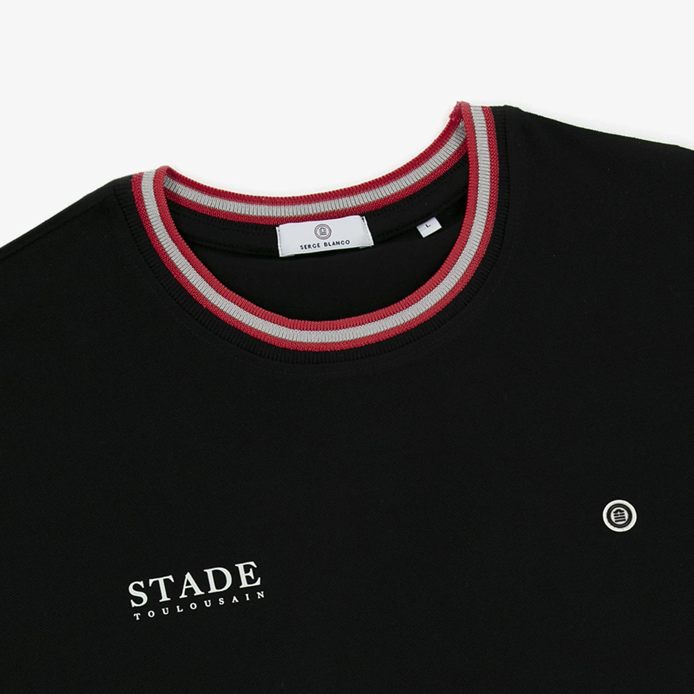 T-shirt "Stade" manches courtes noir en maille piquée Stade Toulousain - Image 4