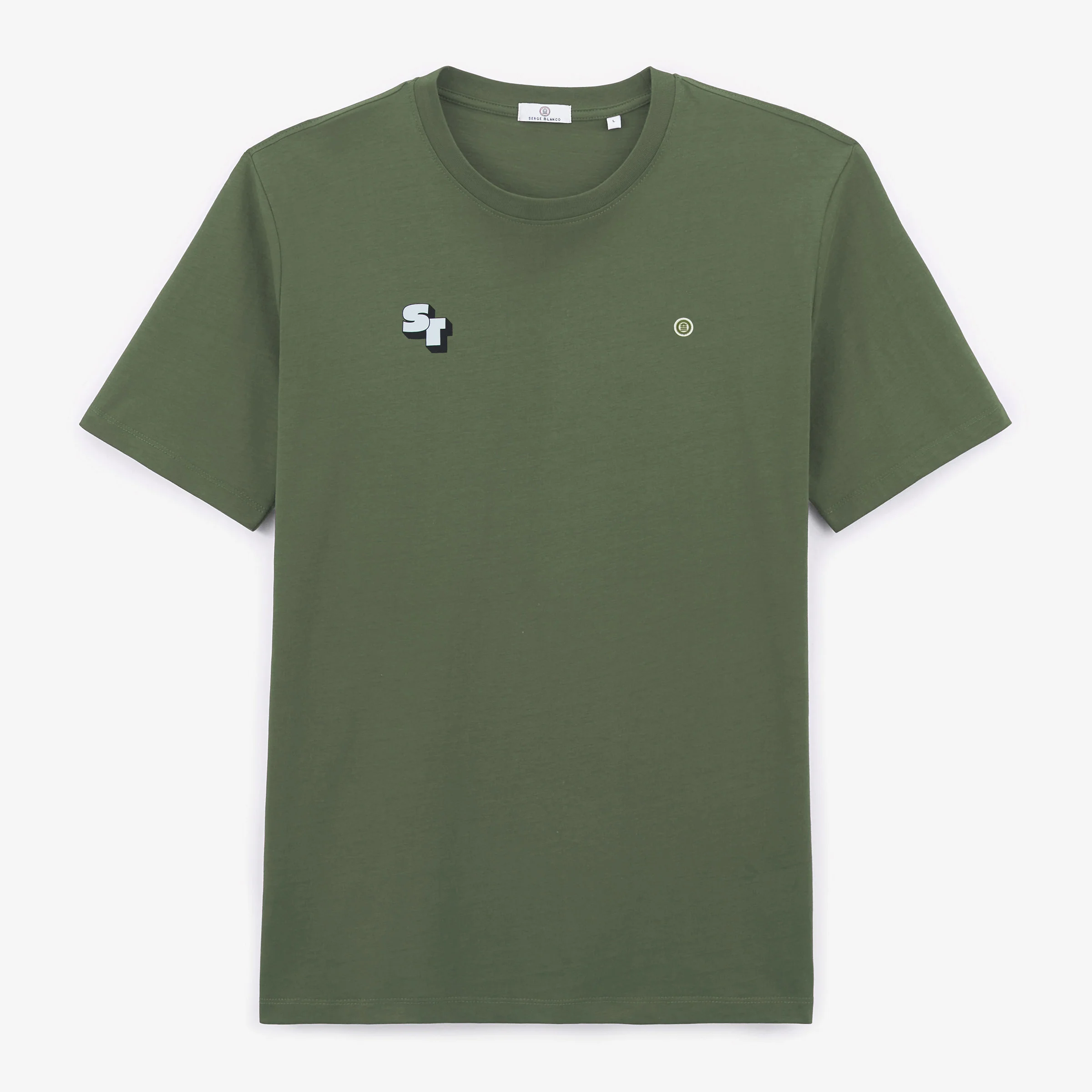 T-shirt "ST 3D" manches courtes en coton vert army Stade Toulousain - Image 3