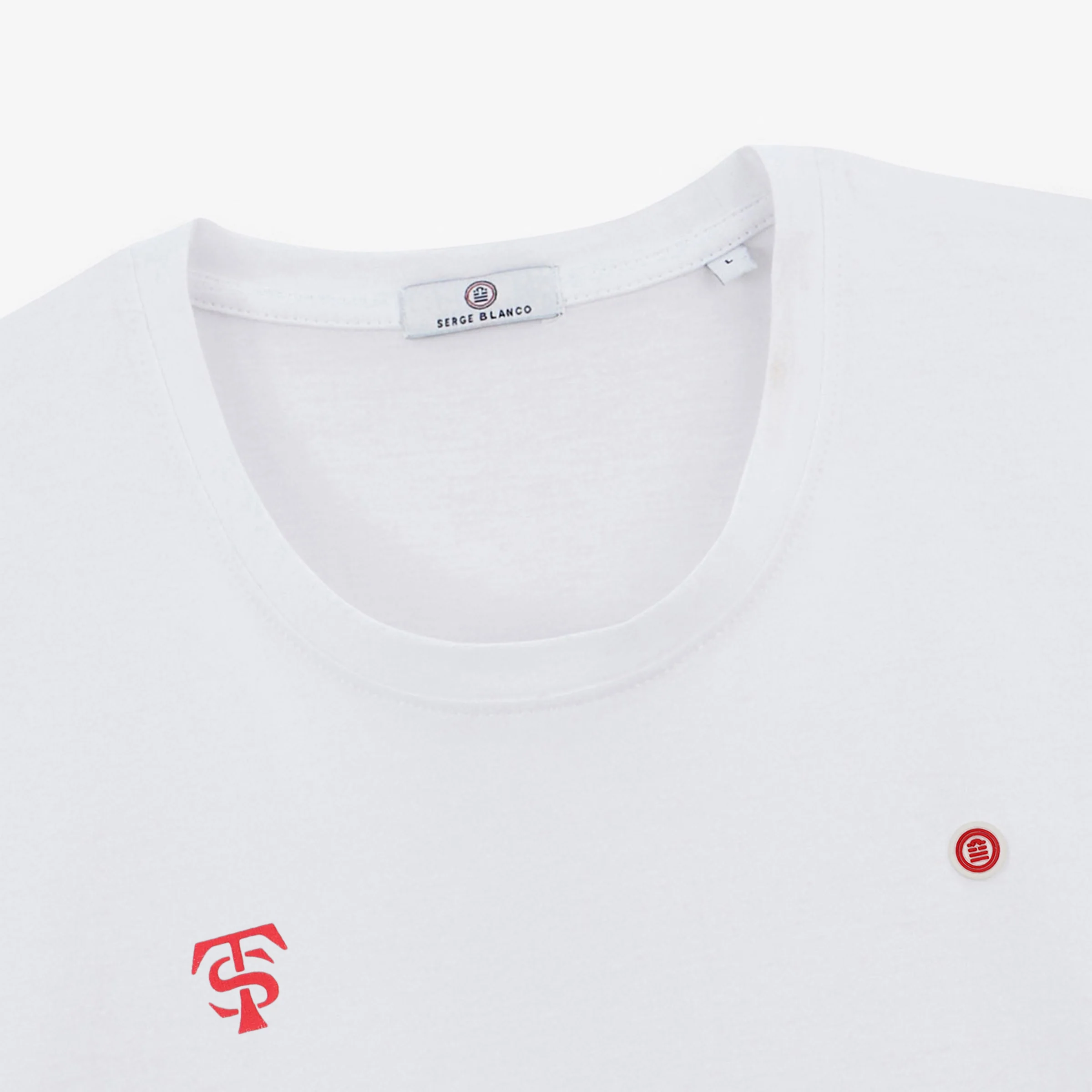 T-shirt "Saint-Sernin" en coton blanc Stade Toulousain - Image 4
