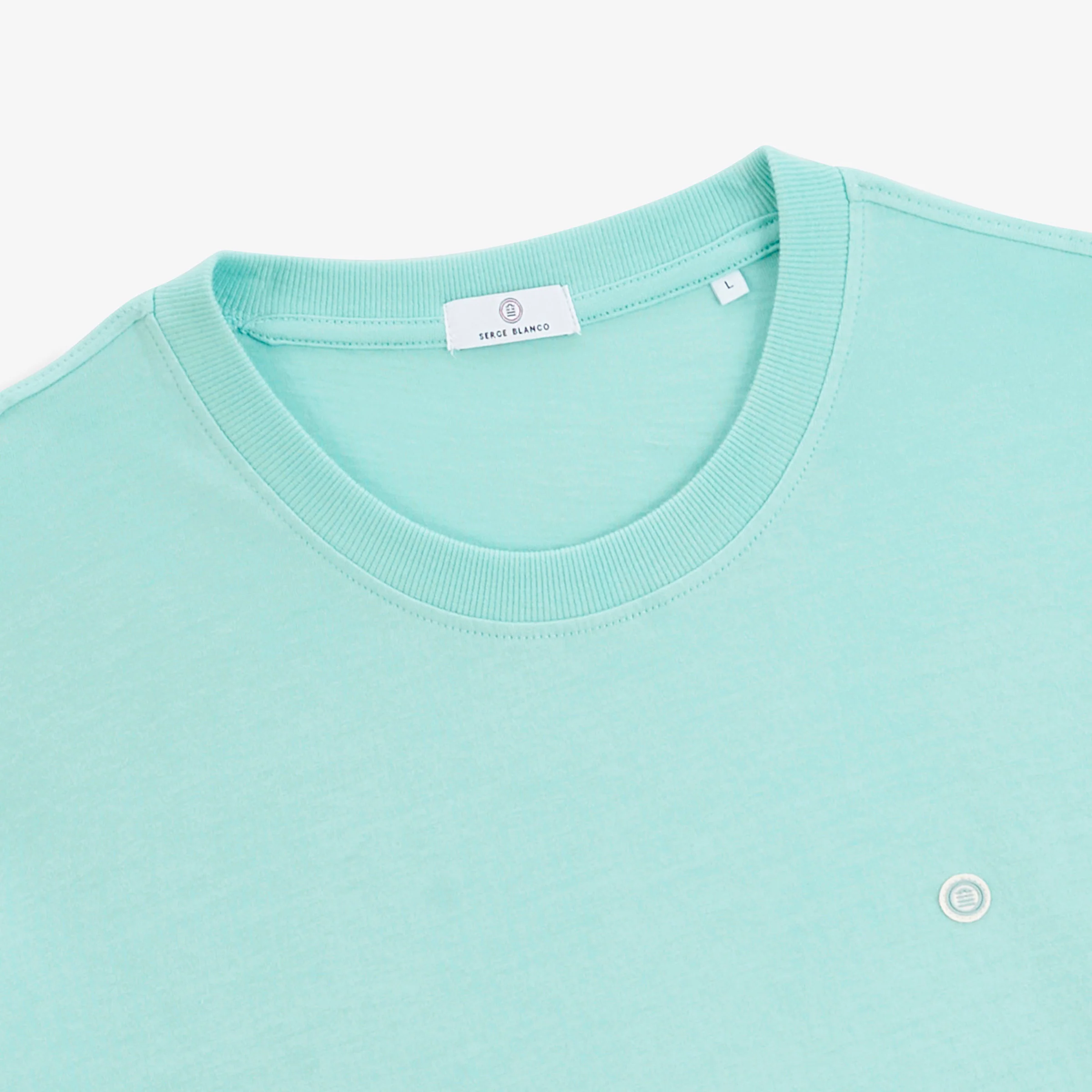 T-shirt manches courtes Théo bleu brise - Image 3