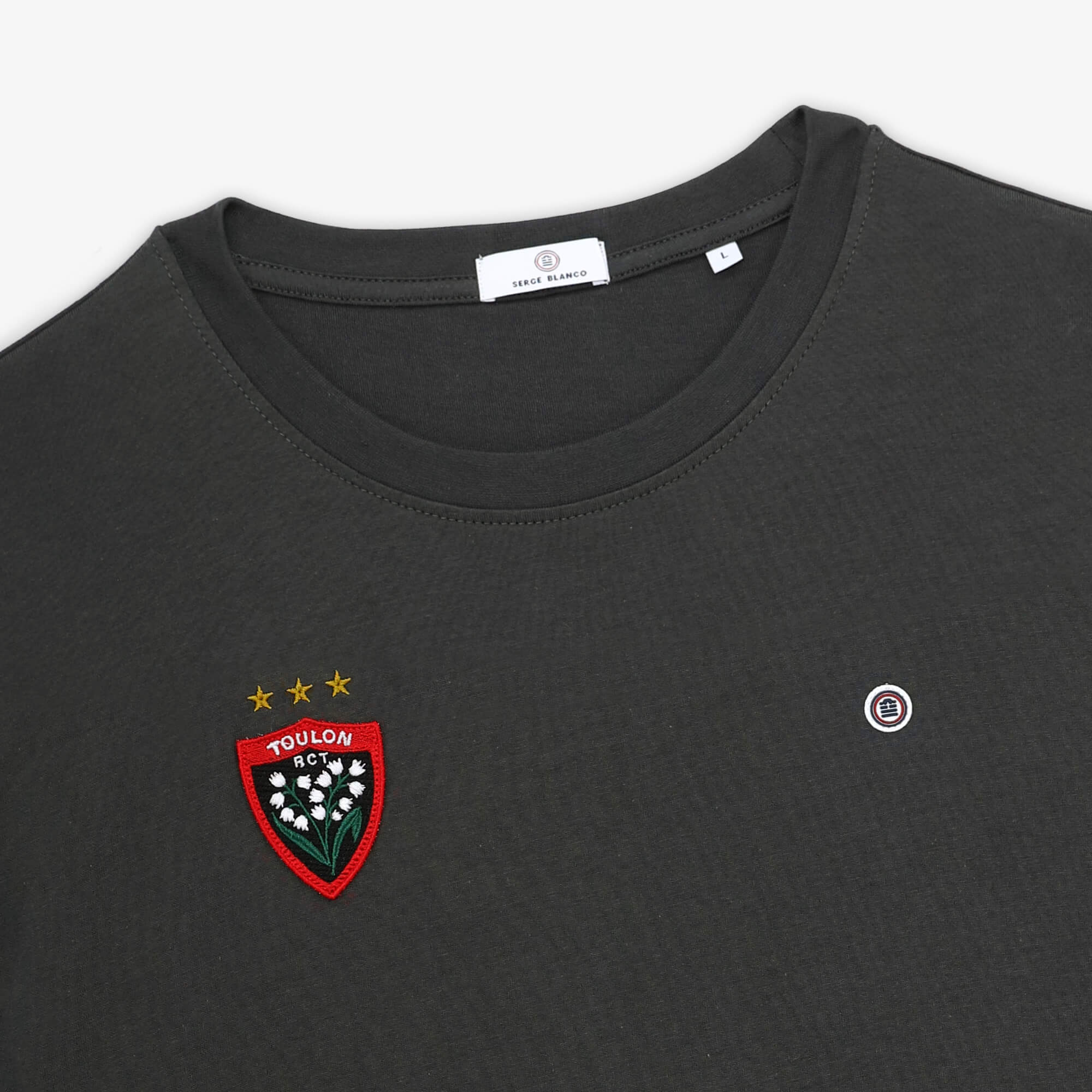 T-shirt manches courtes RCT Triplé Coupe d'Europe gris anthracite - Image 3