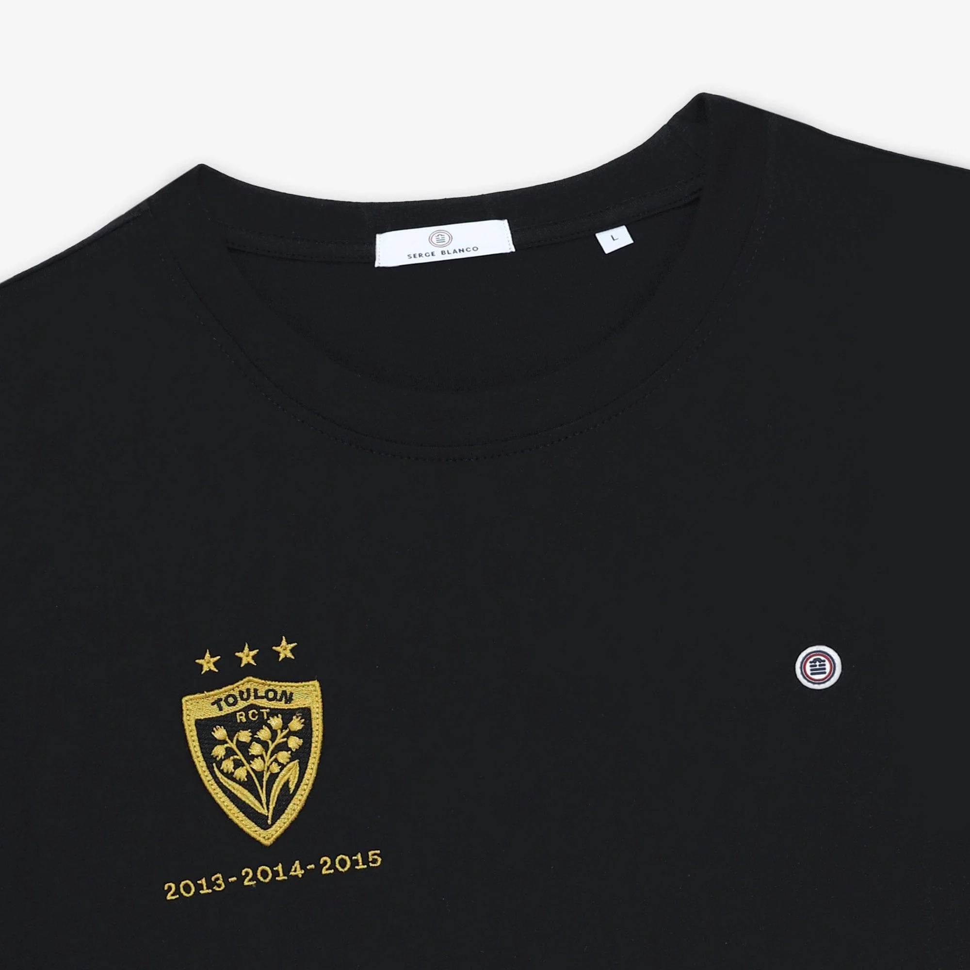 T-shirt manches courtes RCT Triplé Coupe d'Europe noir - Image 3