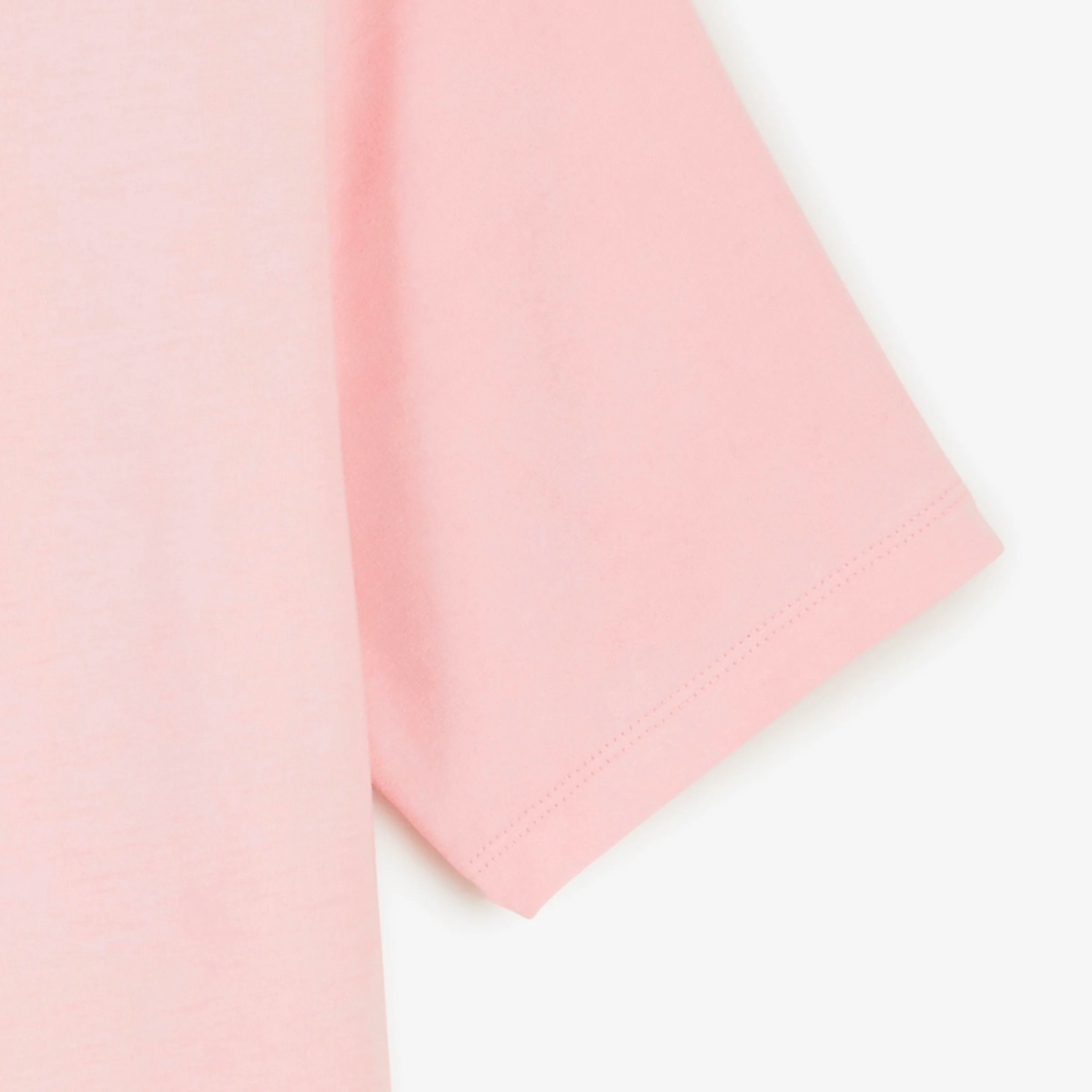 T-shirt manches courtes col rond Théo rose pivoine - Image 4