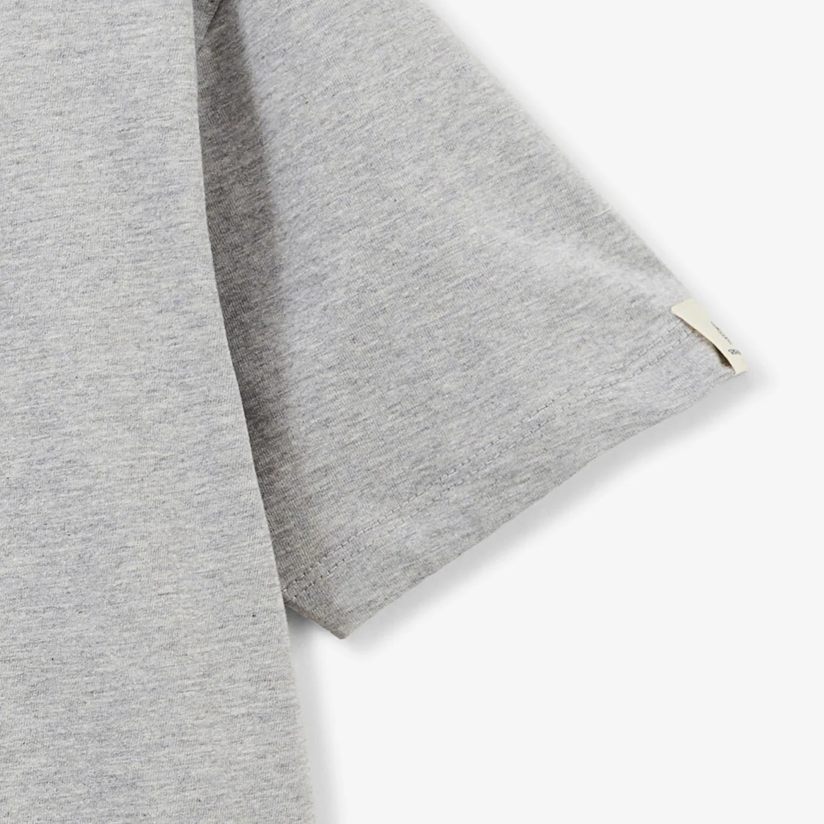 T-shirt garçon manches courtes en coton gris chiné Tancrede Play - Image 4