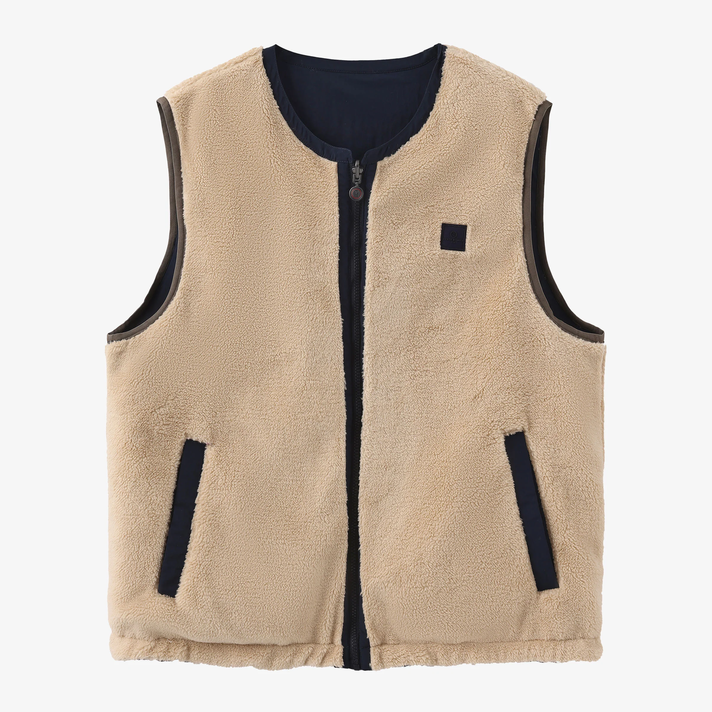 Veste sans manches réversible Drake bleu marine - Image 3