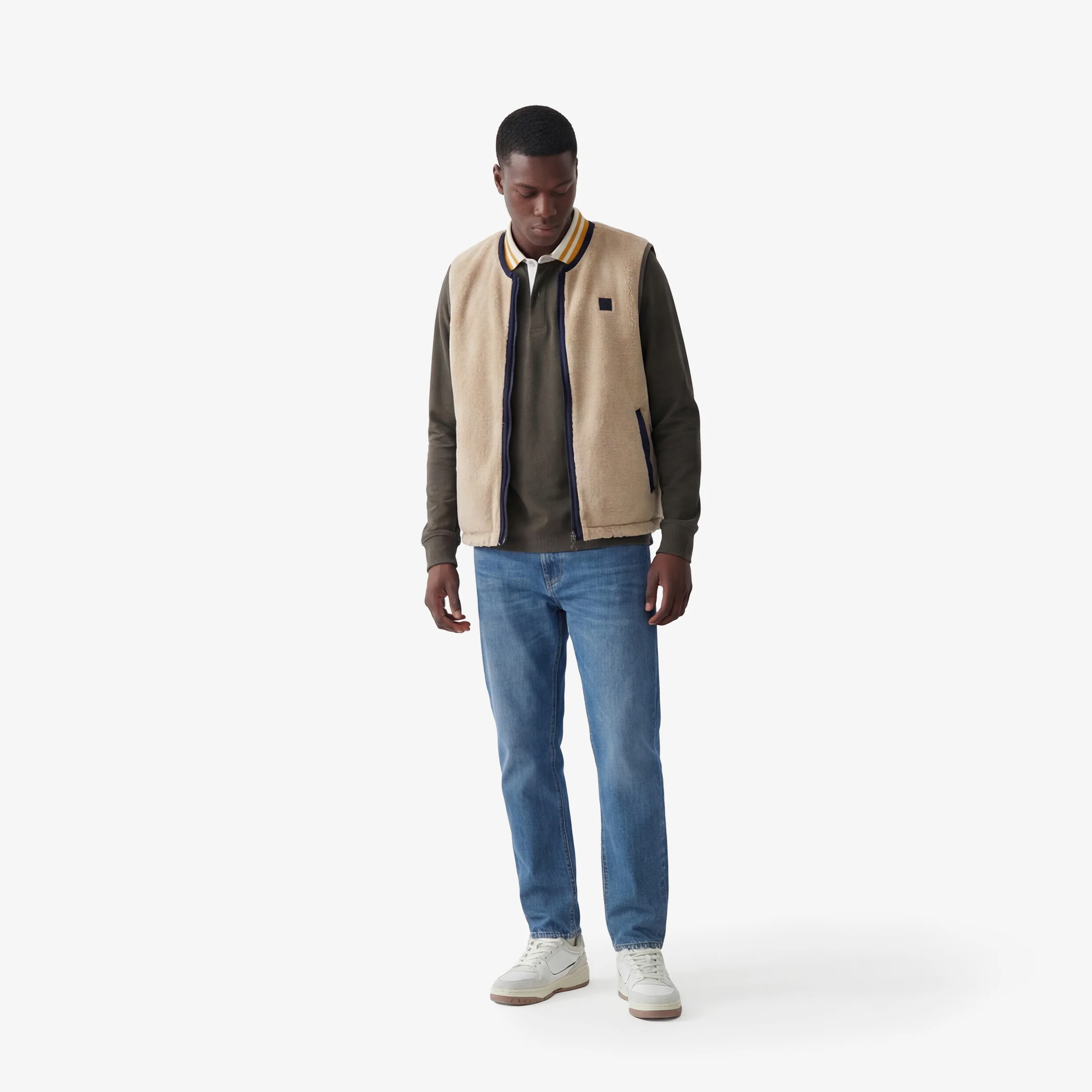Veste sans manches réversible Drake bleu marine - Image 8