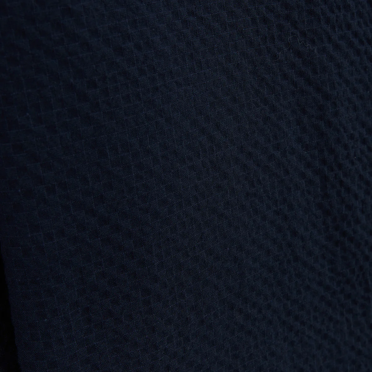 Veste worker en coton seersucker bleu marine Wilfried - Image 3