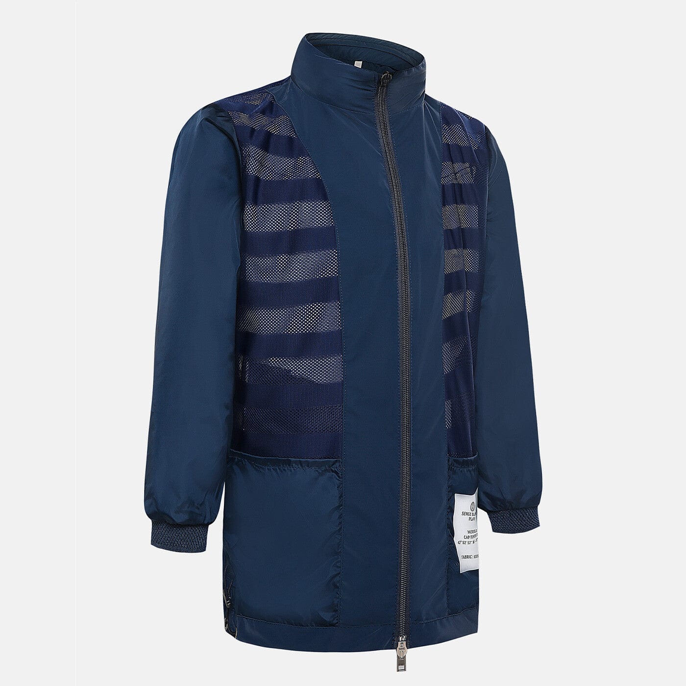 Veste longue coupe-vent garçon bleu marine PLAY - Image 4