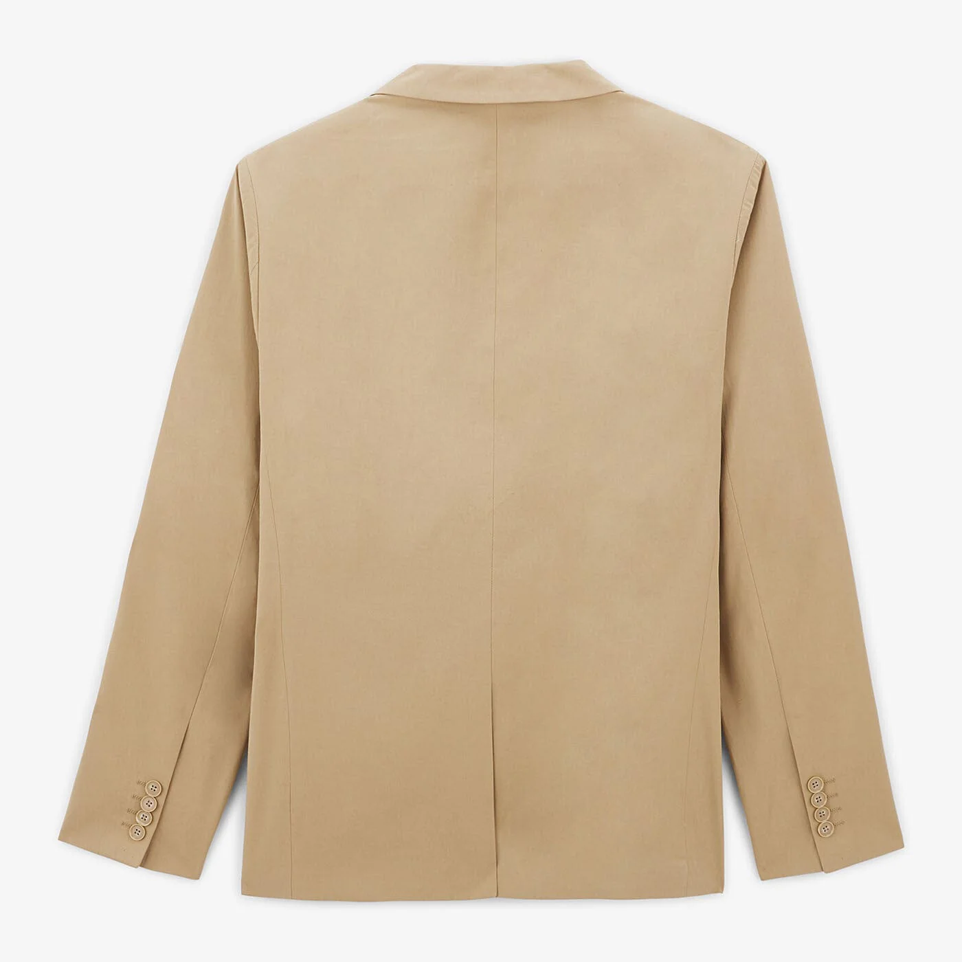Veste blazer Simon beige mastic en coton - Image 3